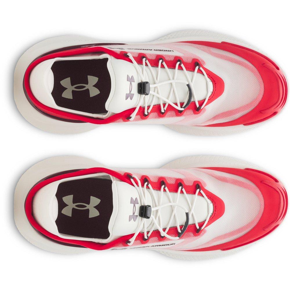 Under Armour Nova "Summit White/Red/Dark Maroon" Unisex Running Shoe - WHITE/RED/DK MAROON Thumbnail View 4