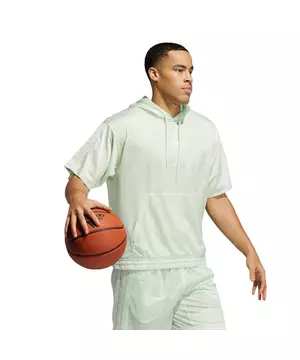 adidas Basketball Select Short Sleeve Hoodie - White | Men's Basketball |  adidas US