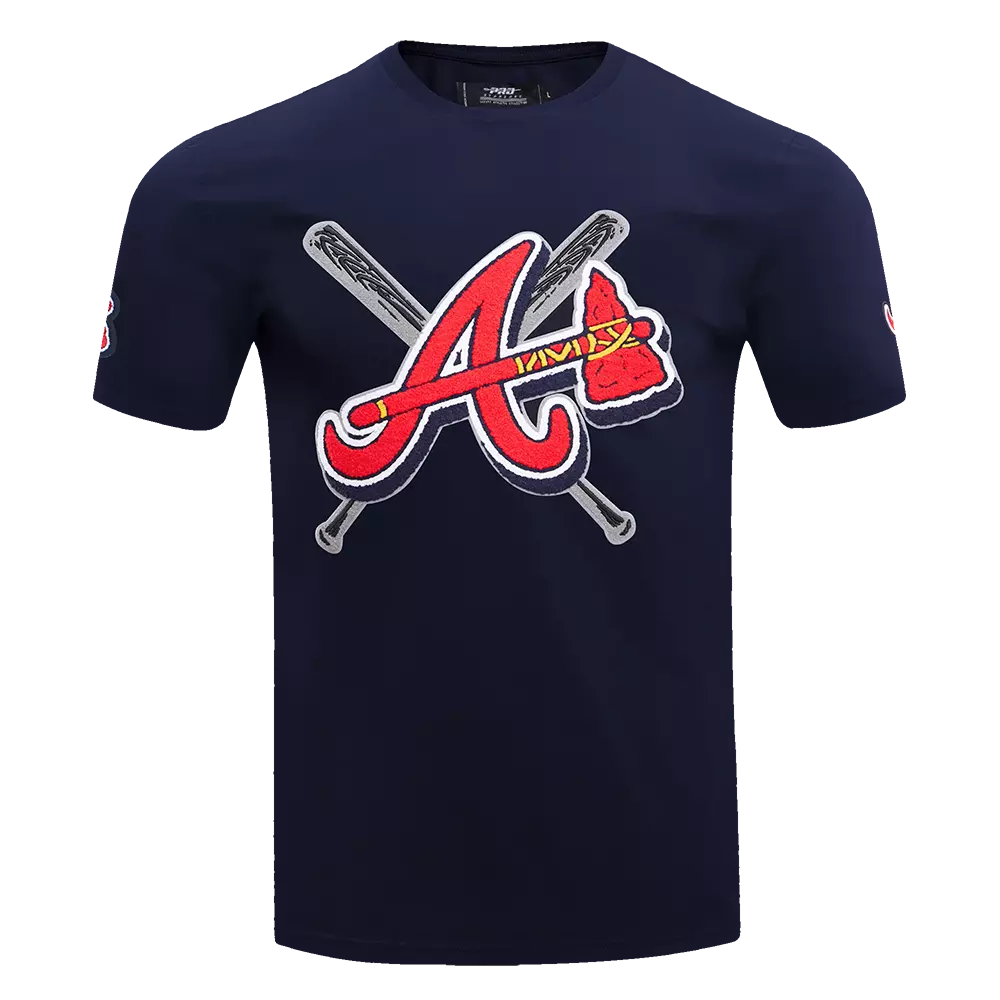 Pro Standard Men's MLB Atlanta Braves Mashup Top -Navy - NAVY