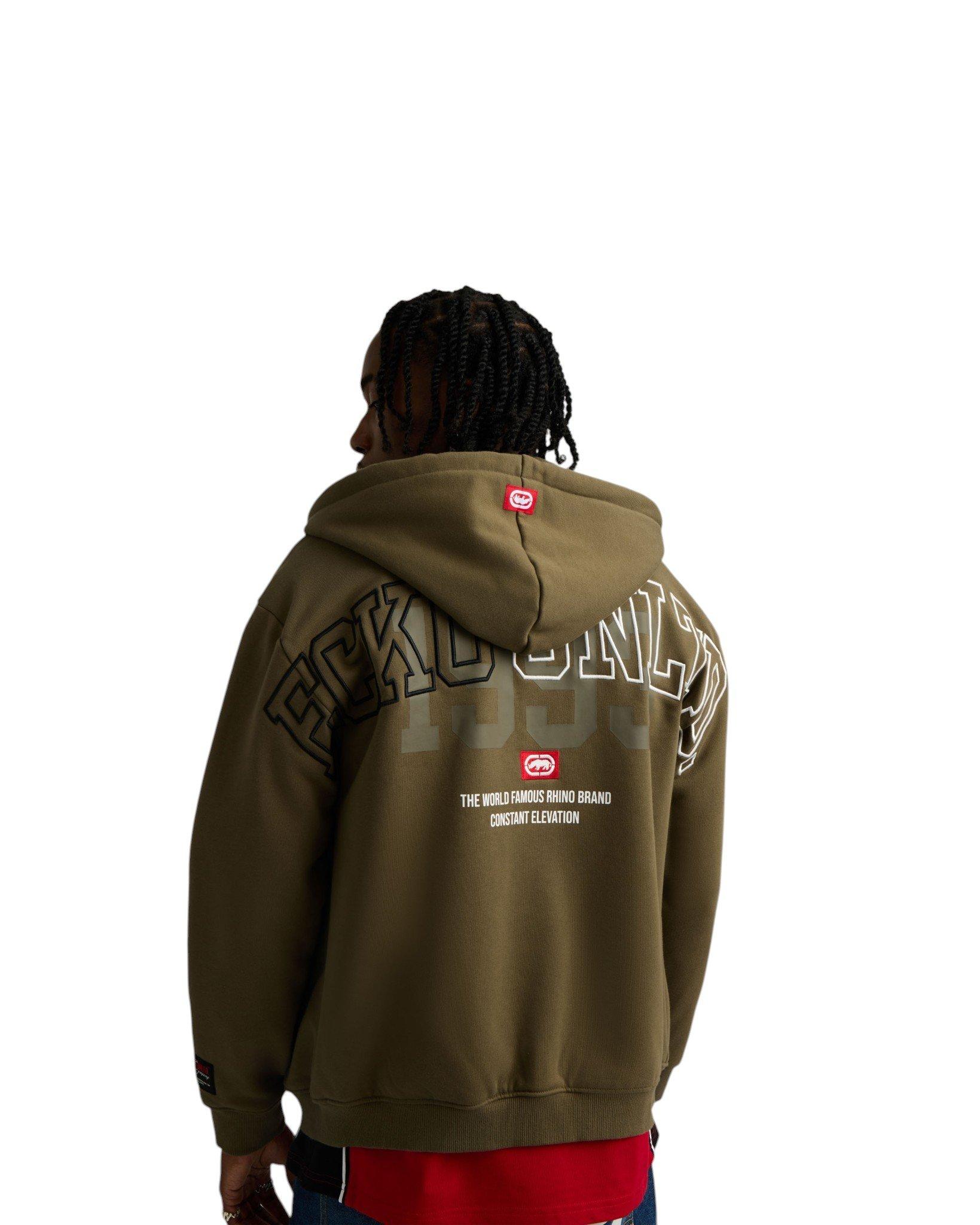 ecko unltd. Men's Cornerstone Full-Zip Jacket - Olive - OLIVE