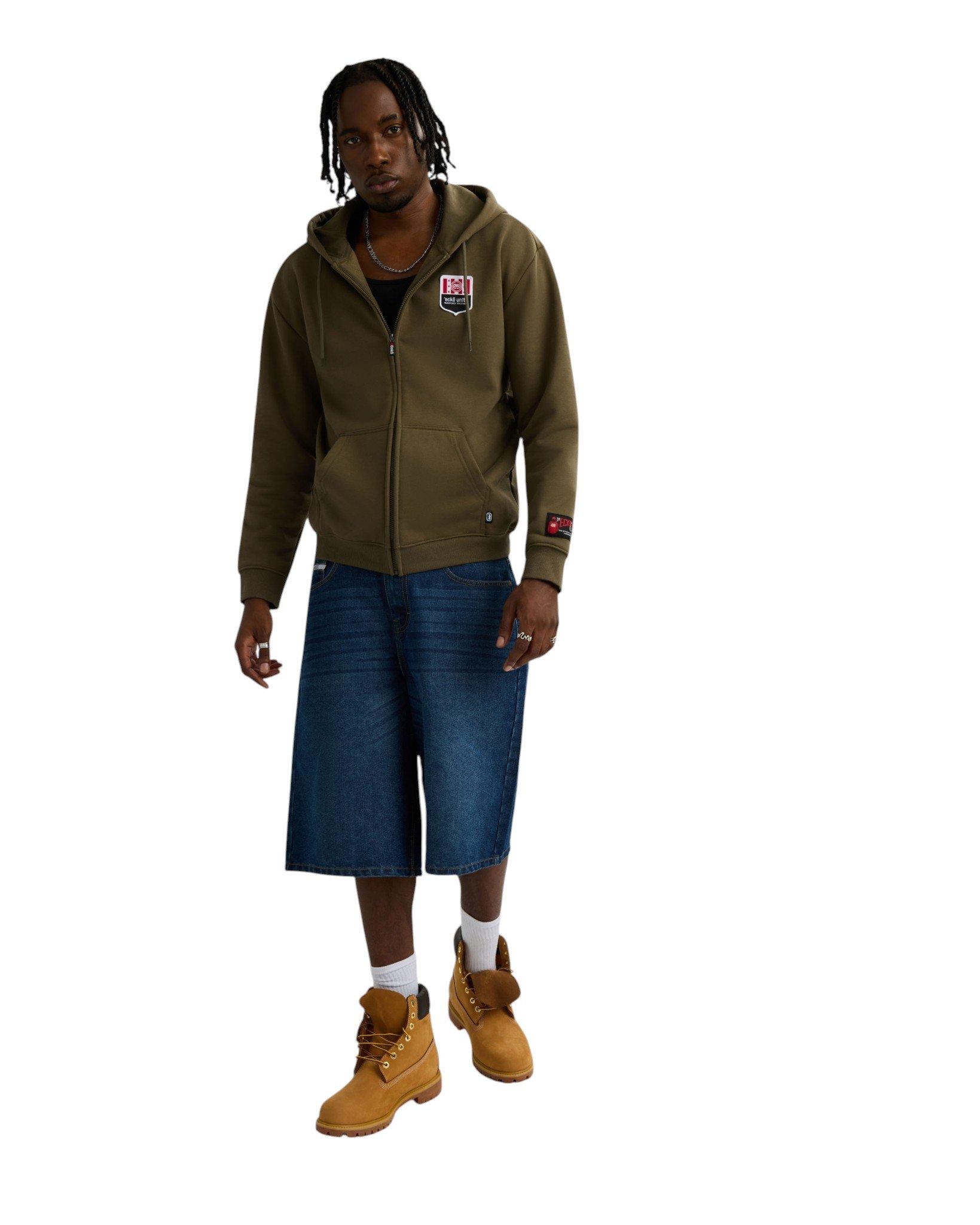 ecko unltd. Men's Cornerstone Full-Zip Jacket - Olive - OLIVE