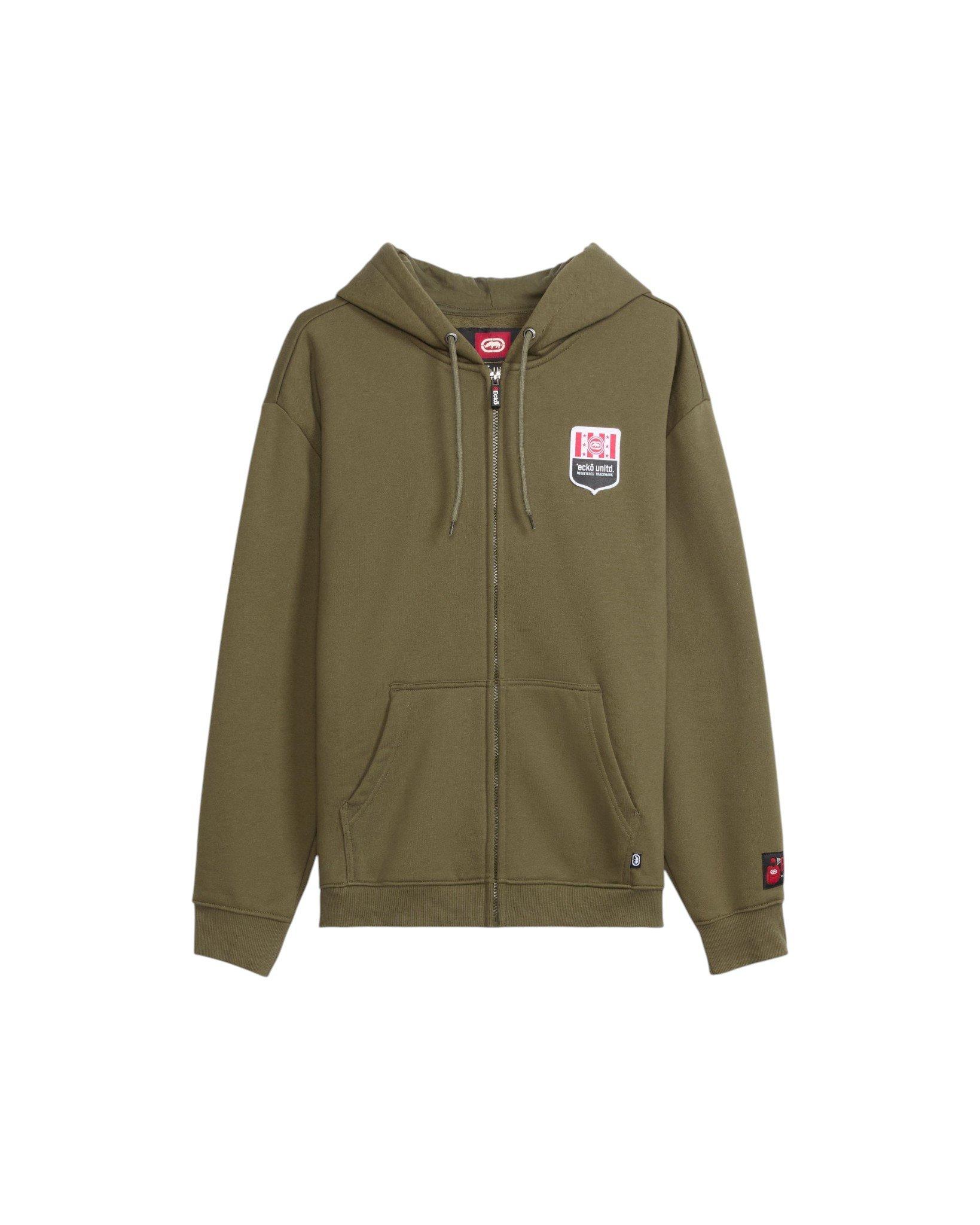 ecko unltd. Men's Cornerstone Full-Zip Jacket - Olive - OLIVE