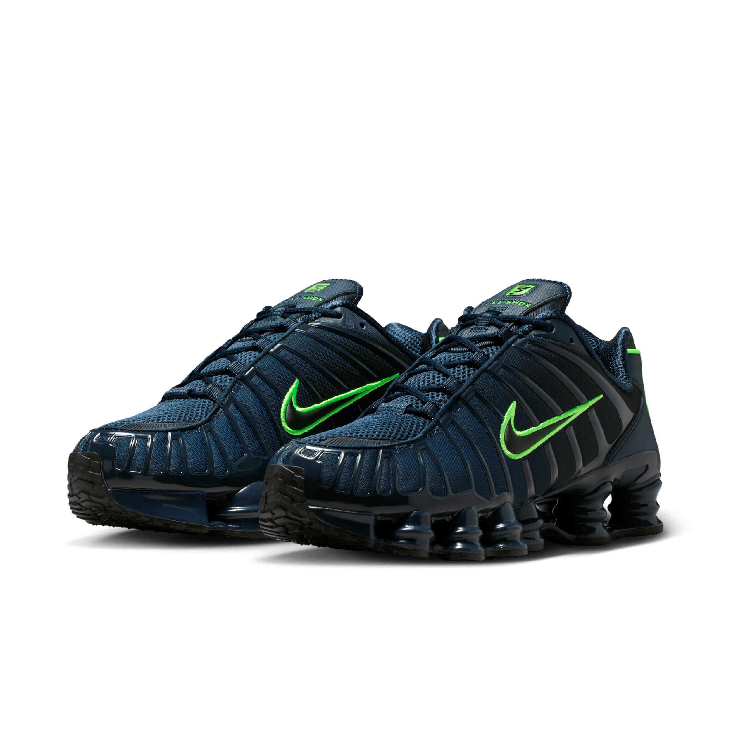 Nike Shox TL "Thunder Blue/Obsidian/Green Strike/Black" Men's Shoe - BLUE/OBSIDIAN/GREEN/BLACK Thumbnail View 3