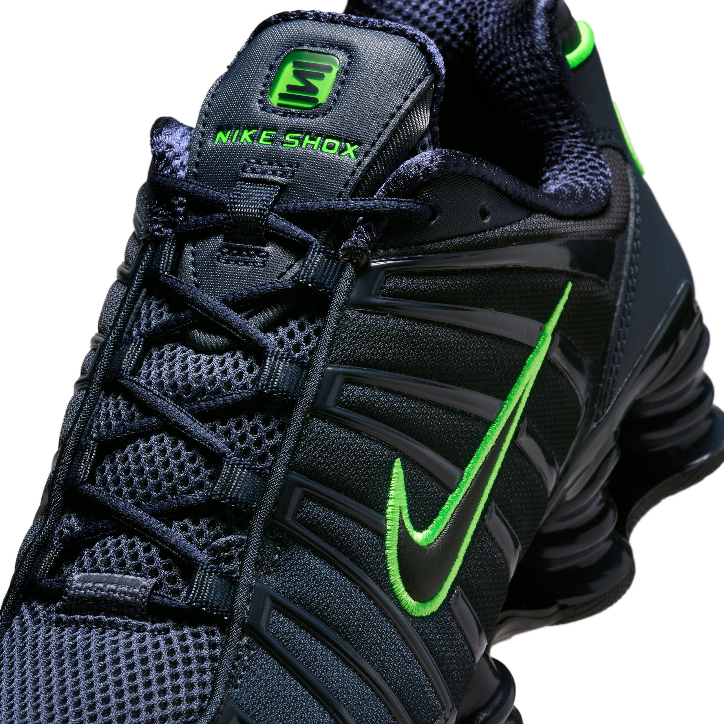 Nike Shox TL "Thunder Blue/Obsidian/Green Strike/Black" Men's Shoe - BLUE/OBSIDIAN/GREEN/BLACK Thumbnail View 7