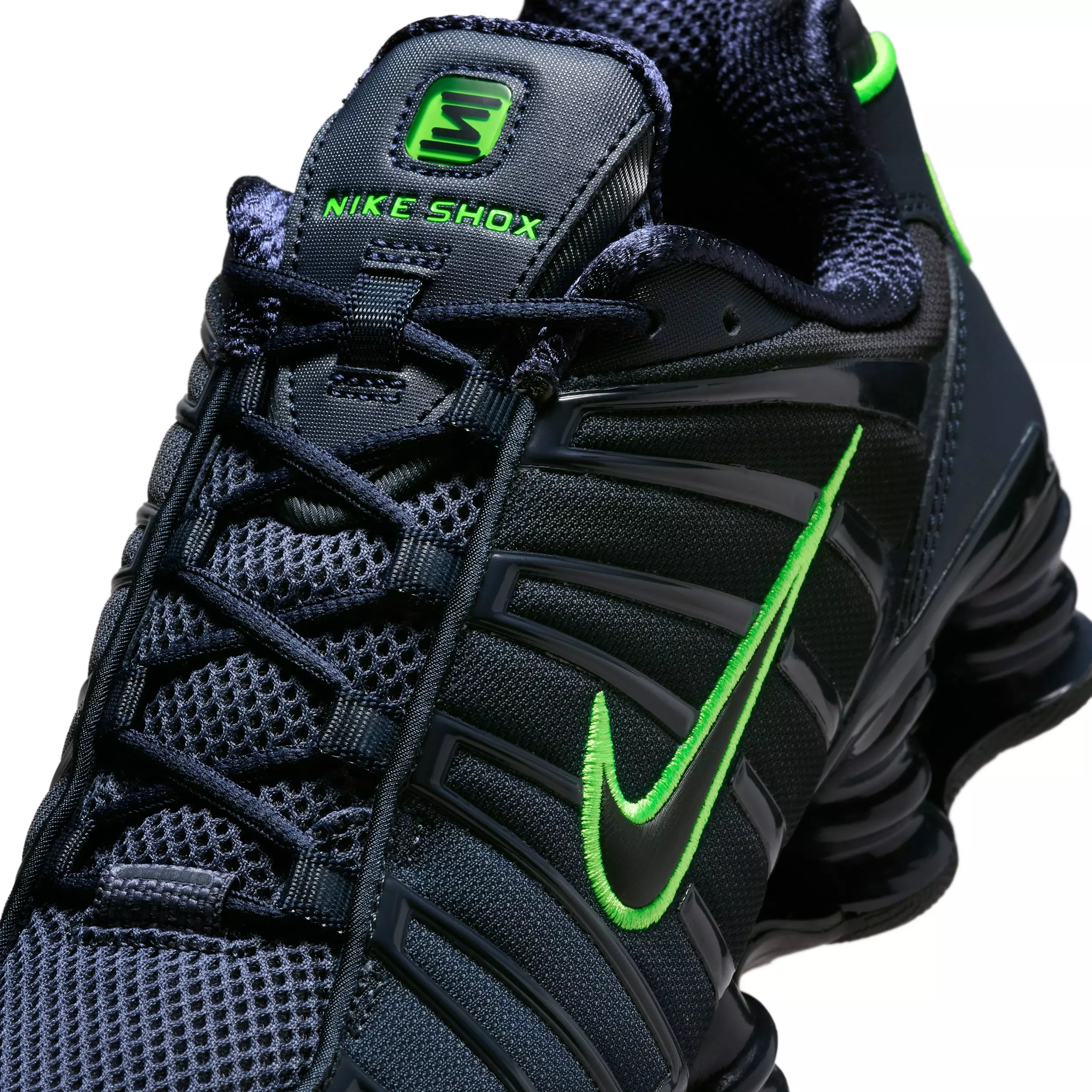 Nike Shox TL "Thunder Blue/Obsidian/Green Strike/Black" Men's Shoe - BLUE/OBSIDIAN/GREEN/BLACK