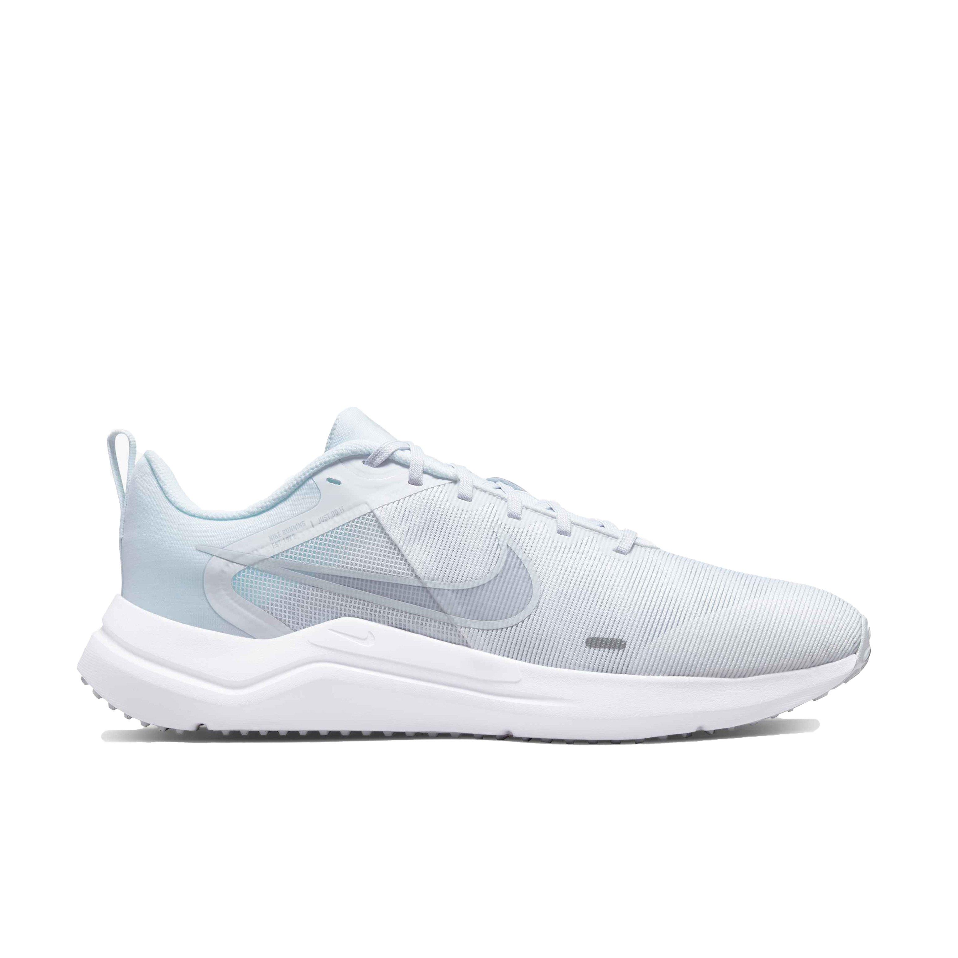 Nike Downshifter 12 "White/Pure Platinum/White" Men's Running Shoe - WHITE/PLATINUM/WHITE Thumbnail View 1