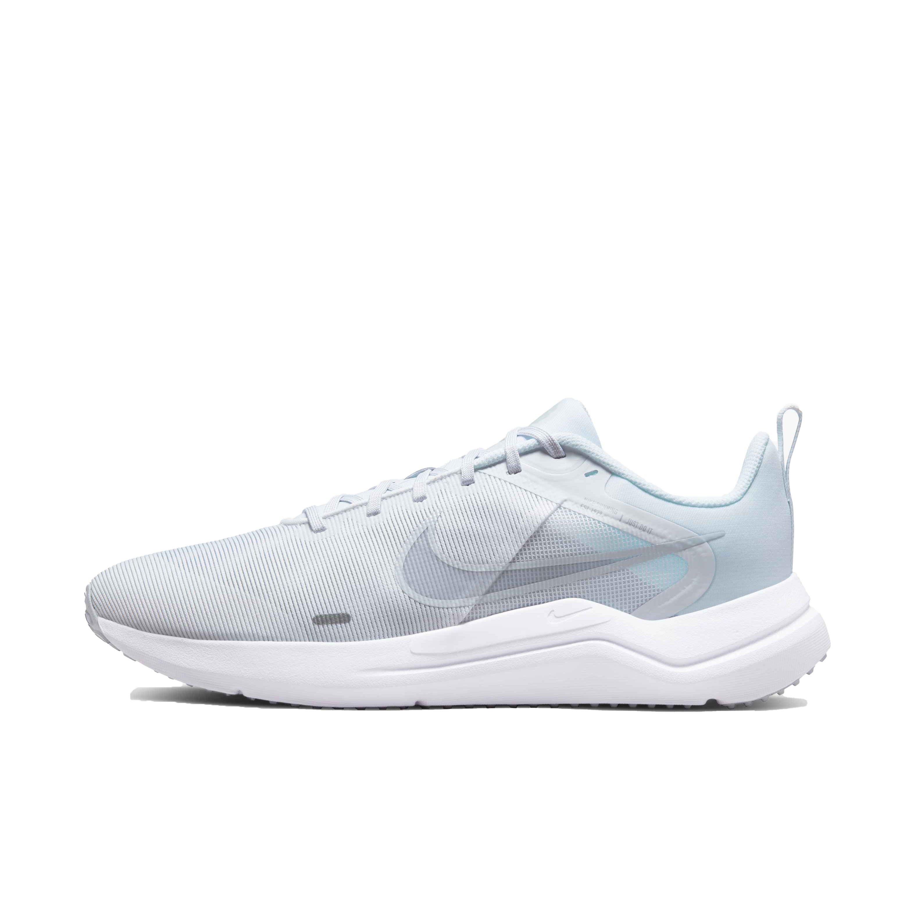 Nike Downshifter 12 "White/Pure Platinum/White" Men's Running Shoe - WHITE/PLATINUM/WHITE Thumbnail View 2