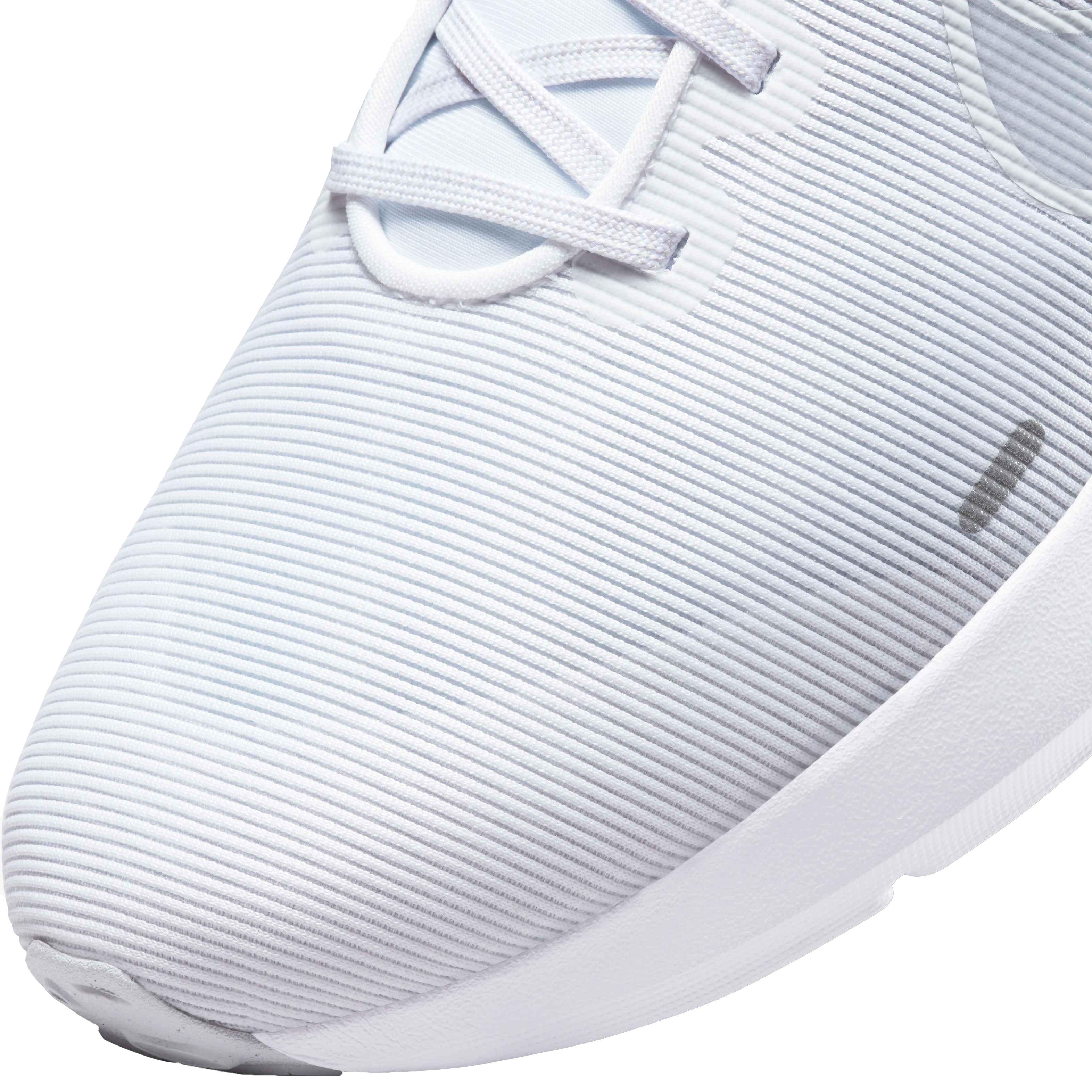 Nike Downshifter 12 "White/Pure Platinum/White" Men's Running Shoe - WHITE/PLATINUM/WHITE Thumbnail View 7
