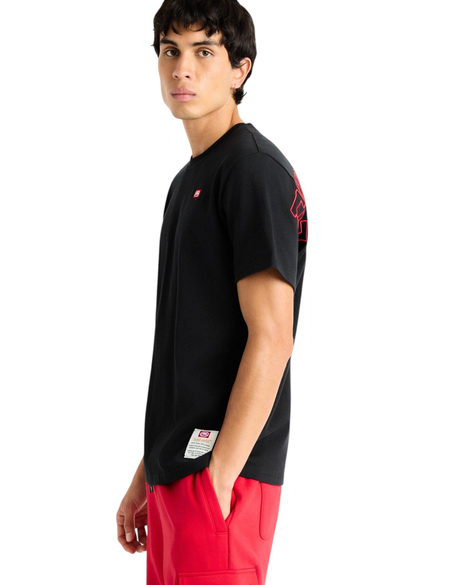 ecko unltd. Men's Cornerstone Short Sleeve Knit Tee - Black - BLACK