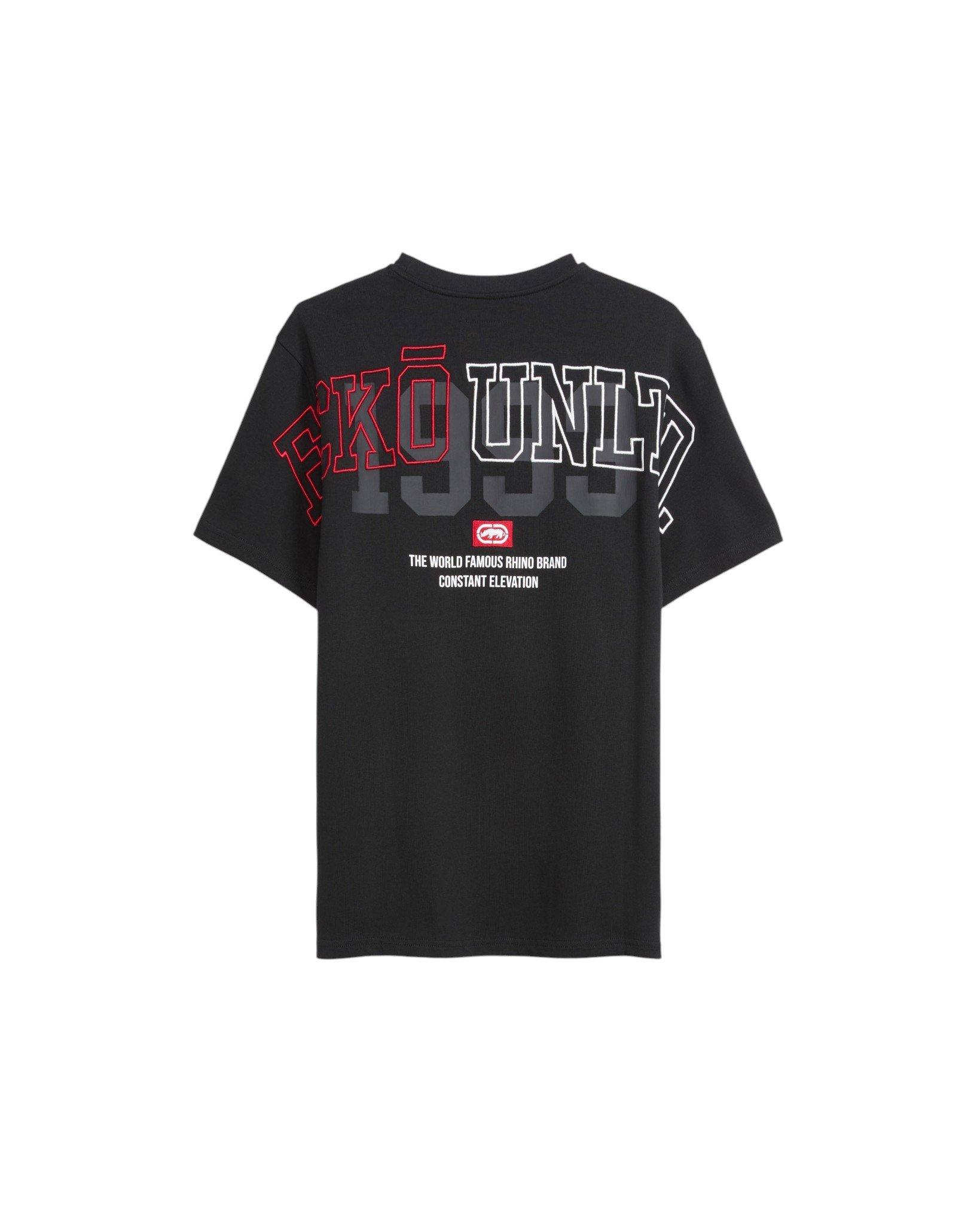 ecko unltd. Men's Cornerstone Short Sleeve Knit Tee - Black - BLACK