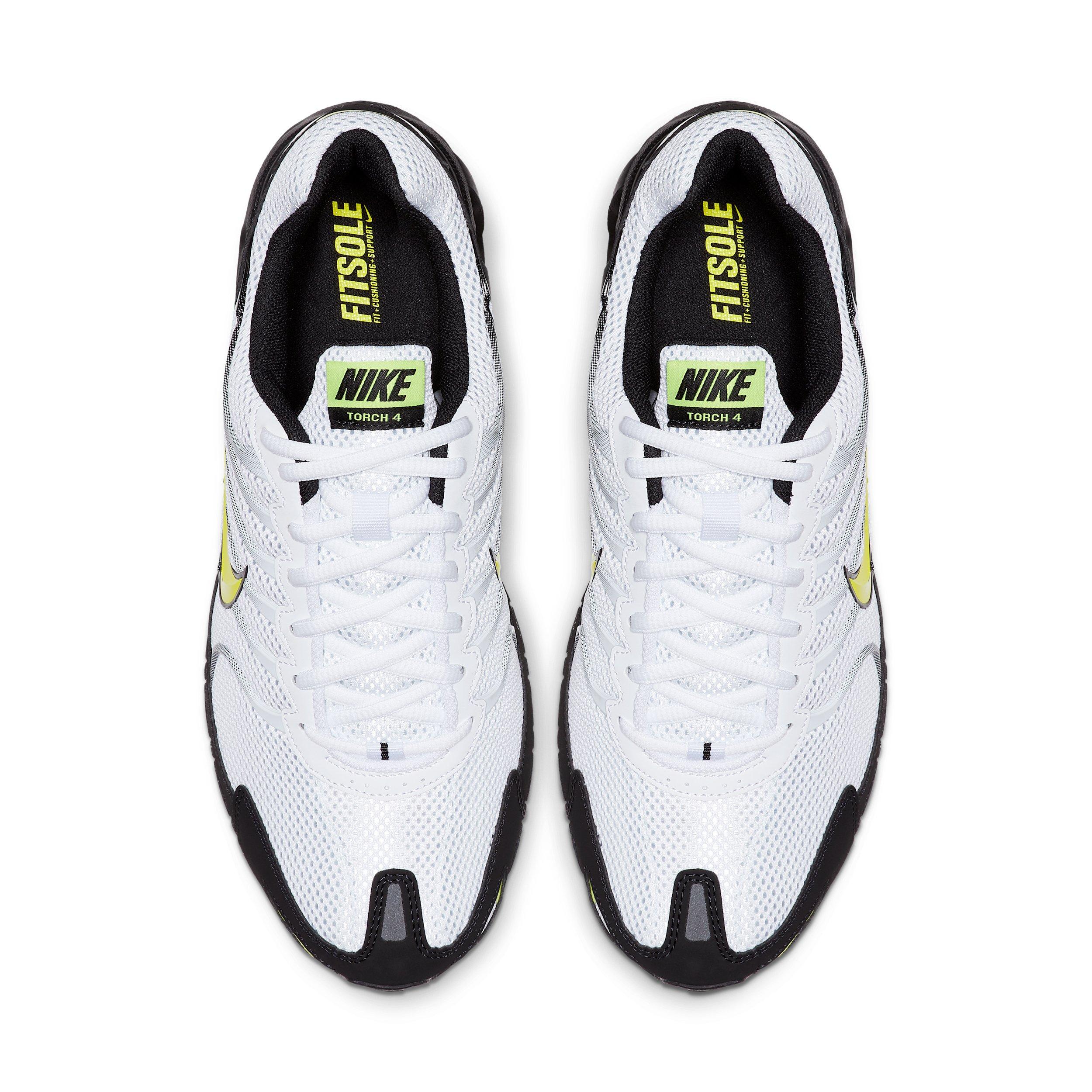Nike Air Max Torch 4 "White/Black/Bright Crimson/Volt" Men's Shoe - WHITE/BLACK/CRIMSON/VOLT Thumbnail View 4