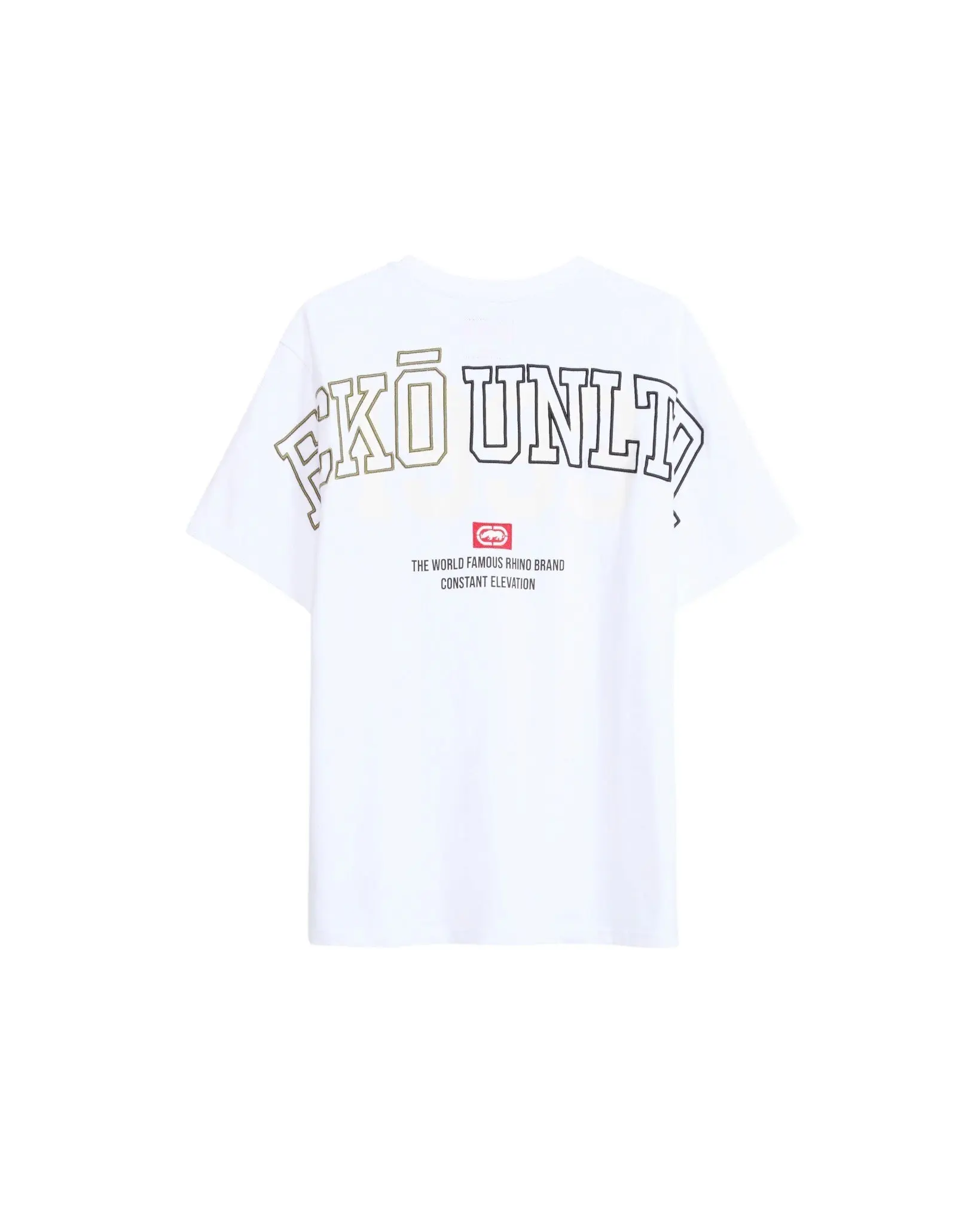 ecko unltd. Men's Cornerstone Short Sleeve Knit Tee - White - WHITE