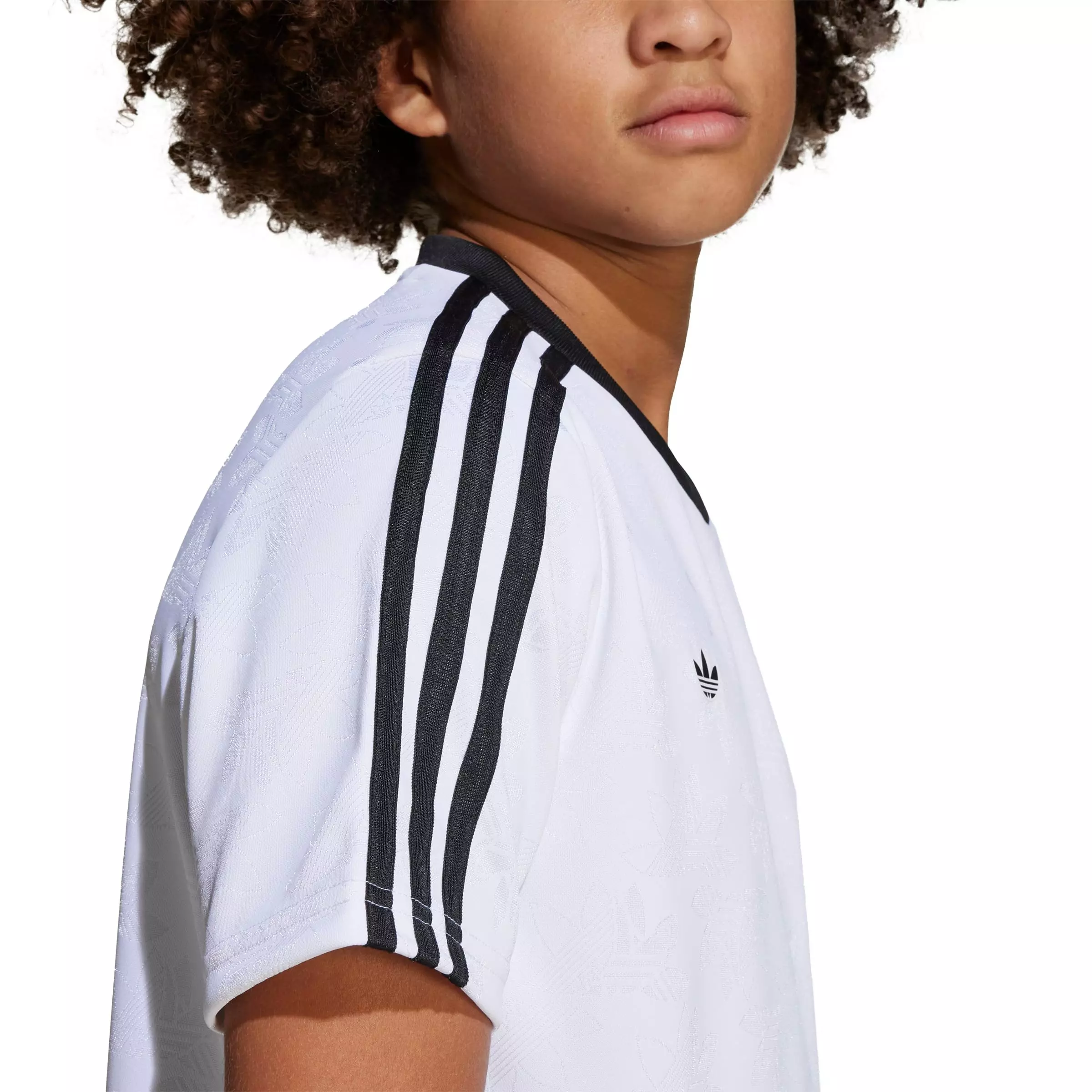 adidas Originals Big Boys' Classic Sport Soccer Tee -White - WHITE