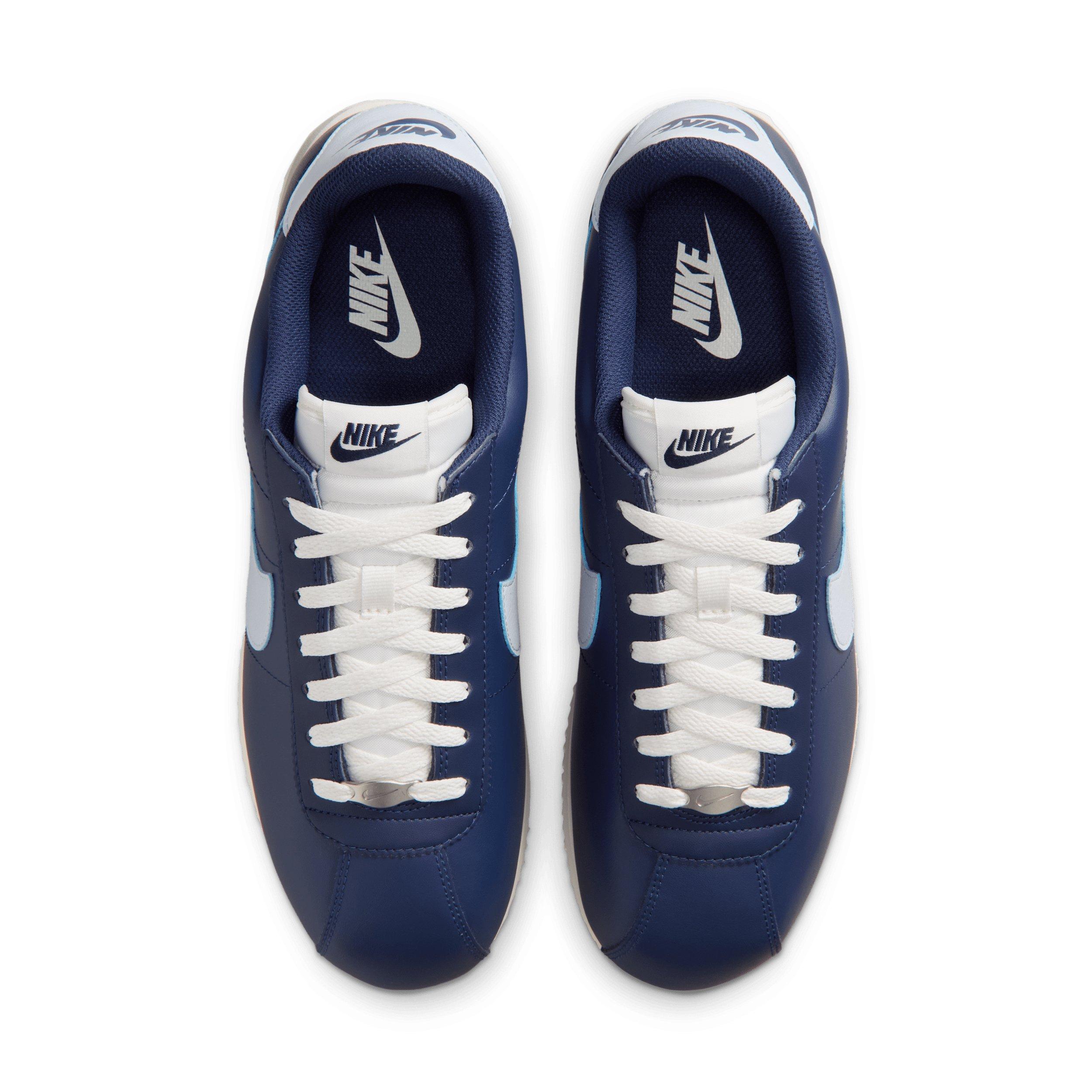 Nike Cortez Leather "Midnight Navy/Sail/Light Smoke Grey/Football Grey" Men's Shoe - NAVY/SAIL/LT GREY/GREY Thumbnail View 4