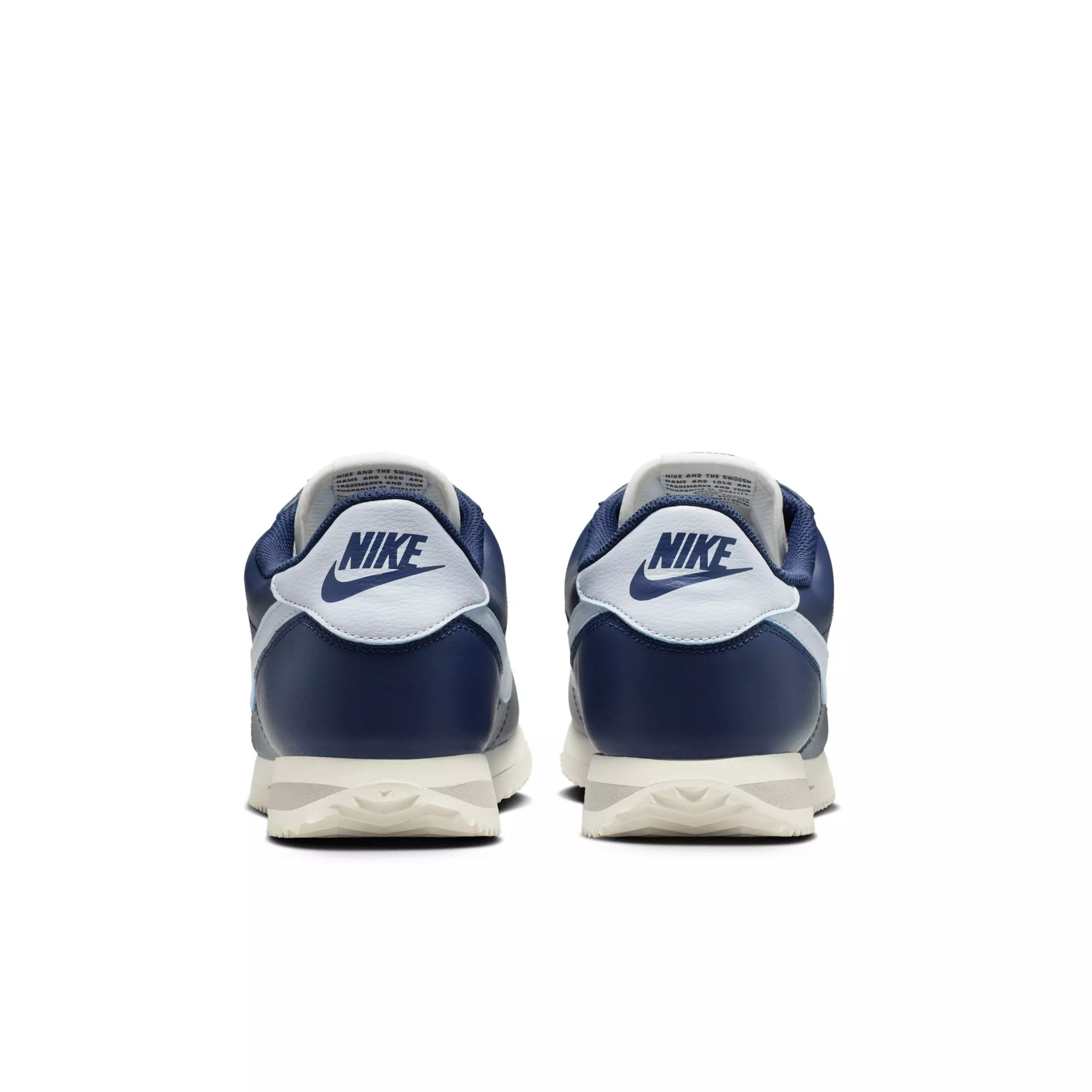 Nike Cortez Leather "Midnight Navy/Sail/Light Smoke Grey/Football Grey" Men's Shoe - NAVY/SAIL/LT GREY/GREY