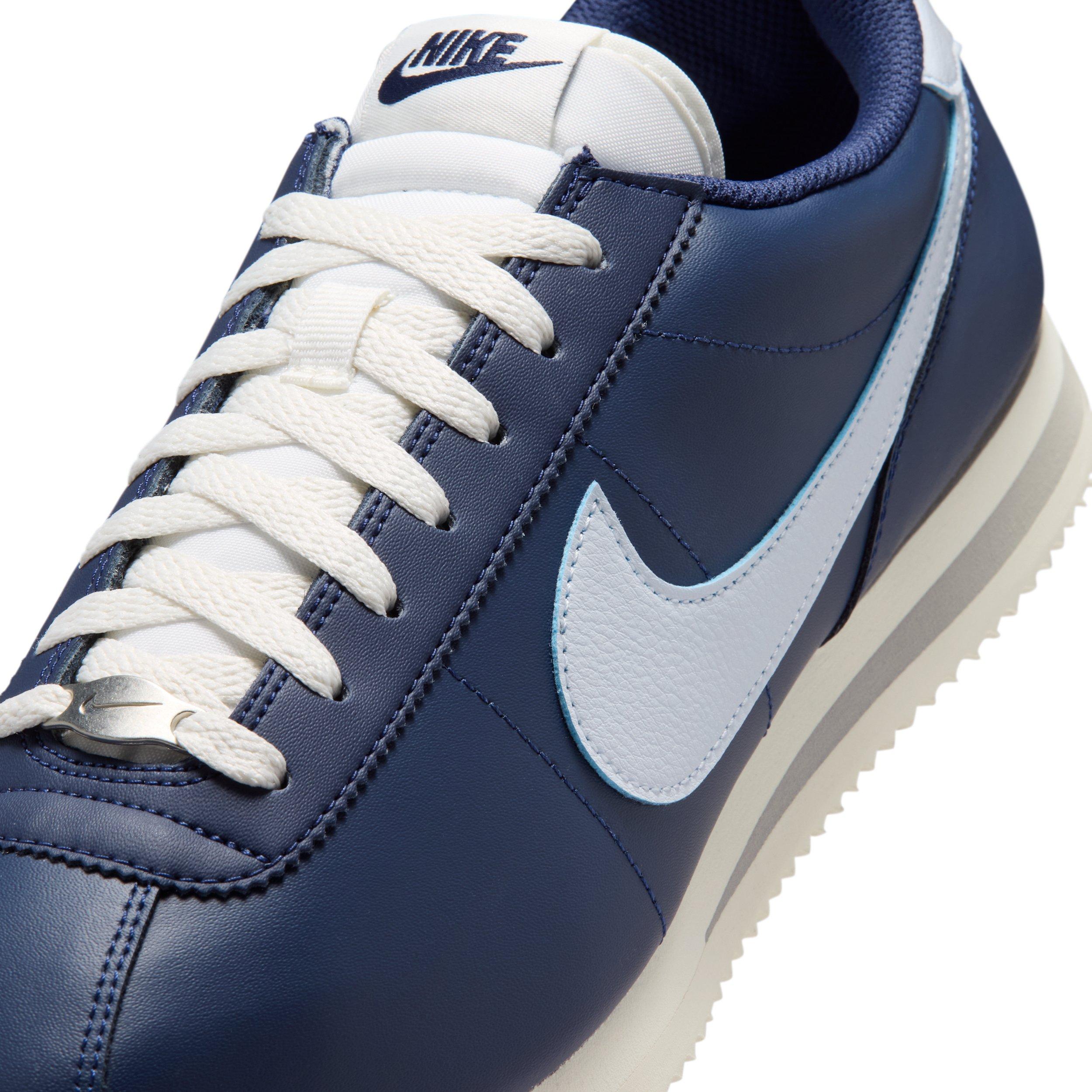 Nike Cortez Leather "Midnight Navy/Sail/Light Smoke Grey/Football Grey" Men's Shoe - NAVY/SAIL/LT GREY/GREY Thumbnail View 7
