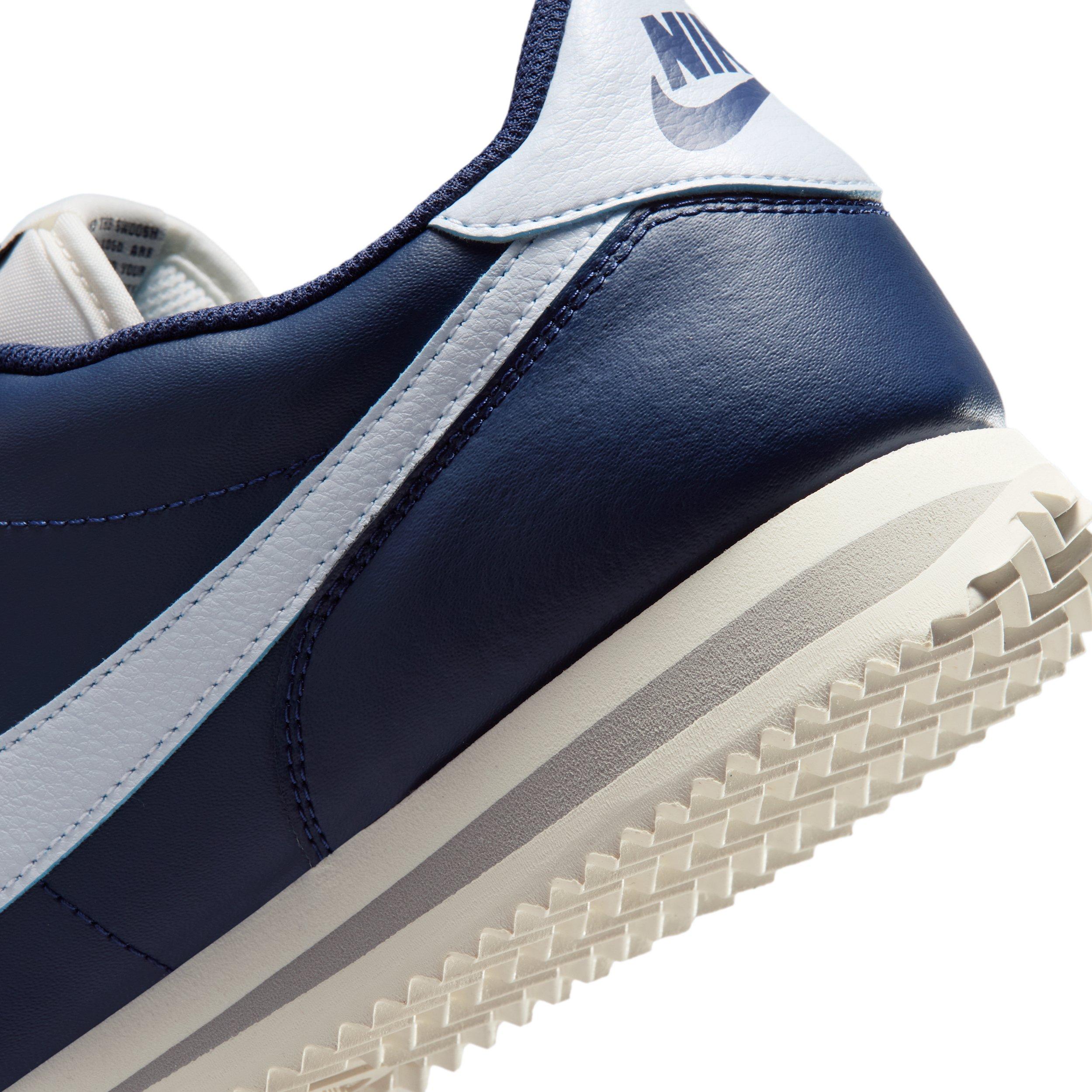 Nike Cortez Leather "Midnight Navy/Sail/Light Smoke Grey/Football Grey" Men's Shoe - NAVY/SAIL/LT GREY/GREY Thumbnail View 8