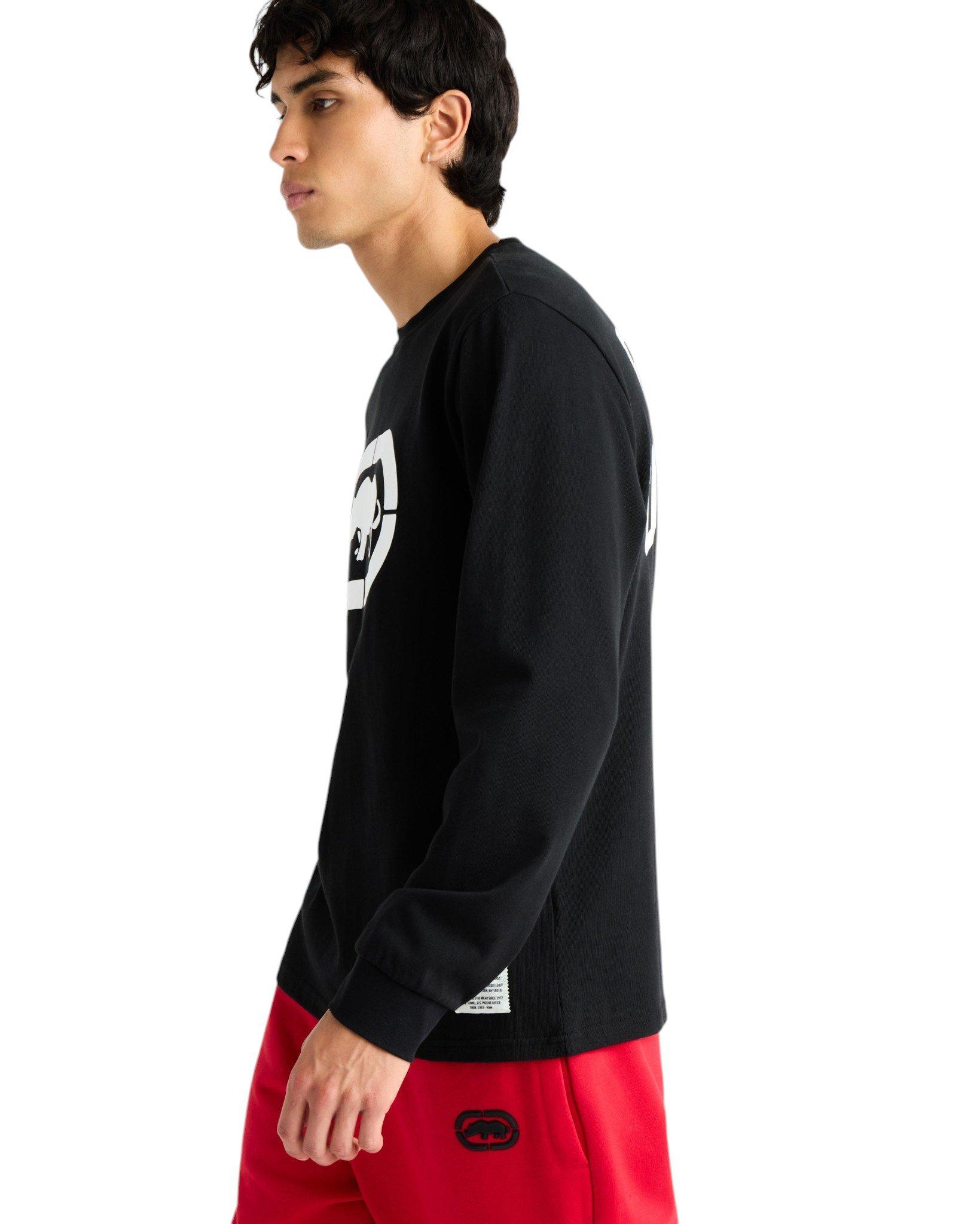 ecko unltd. Men's Classic Rhino Long Sleeve Tee - Black - BLACK