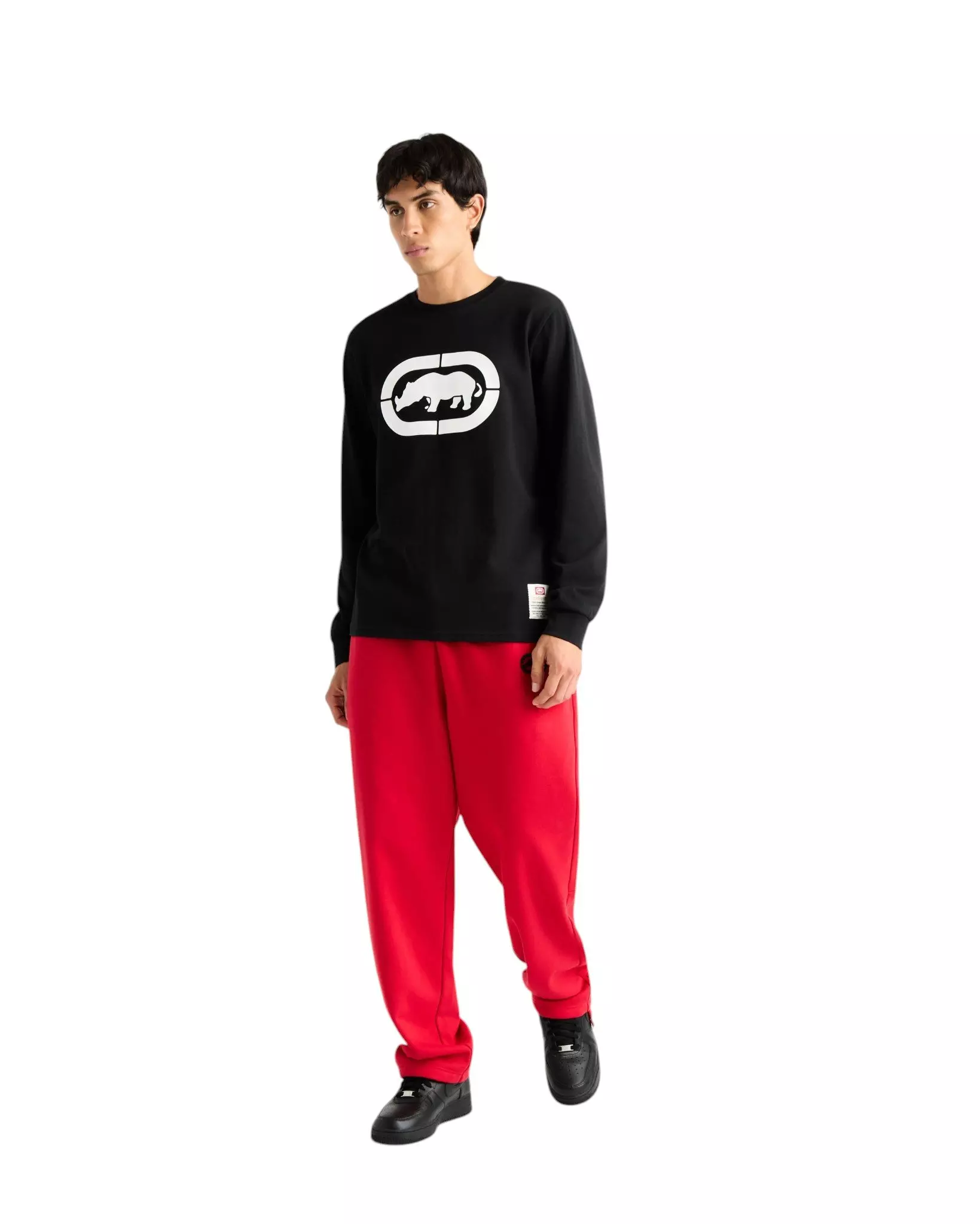 ecko unltd. Men's Classic Rhino Long Sleeve Tee - Black - BLACK