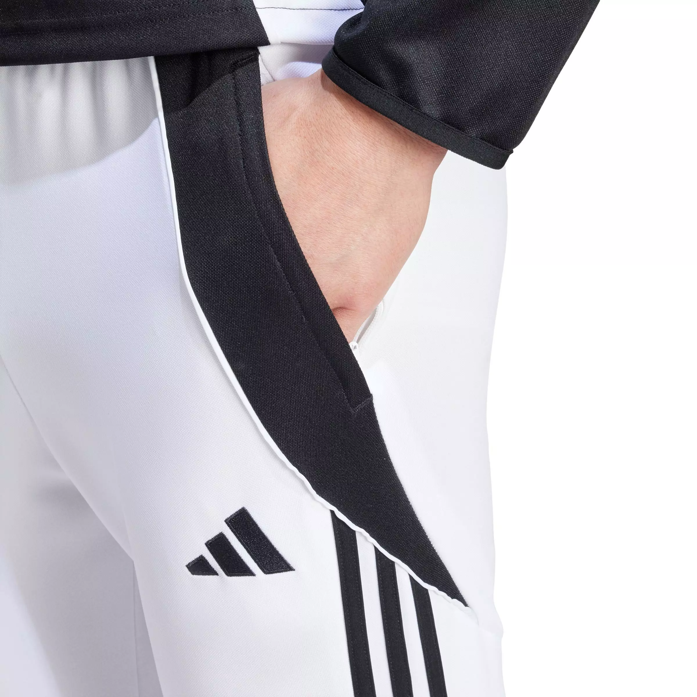 adidas Men's Tiro 24 Soccer Training Tracksuit Bottoms - White - WHITE