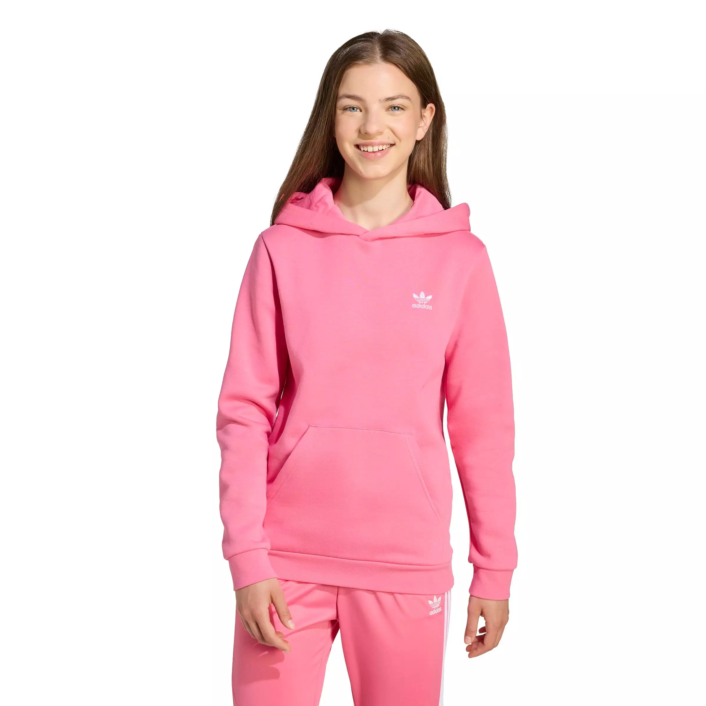 adidas Originals Big Kids' Essentials Hoodie -Pink - PINK