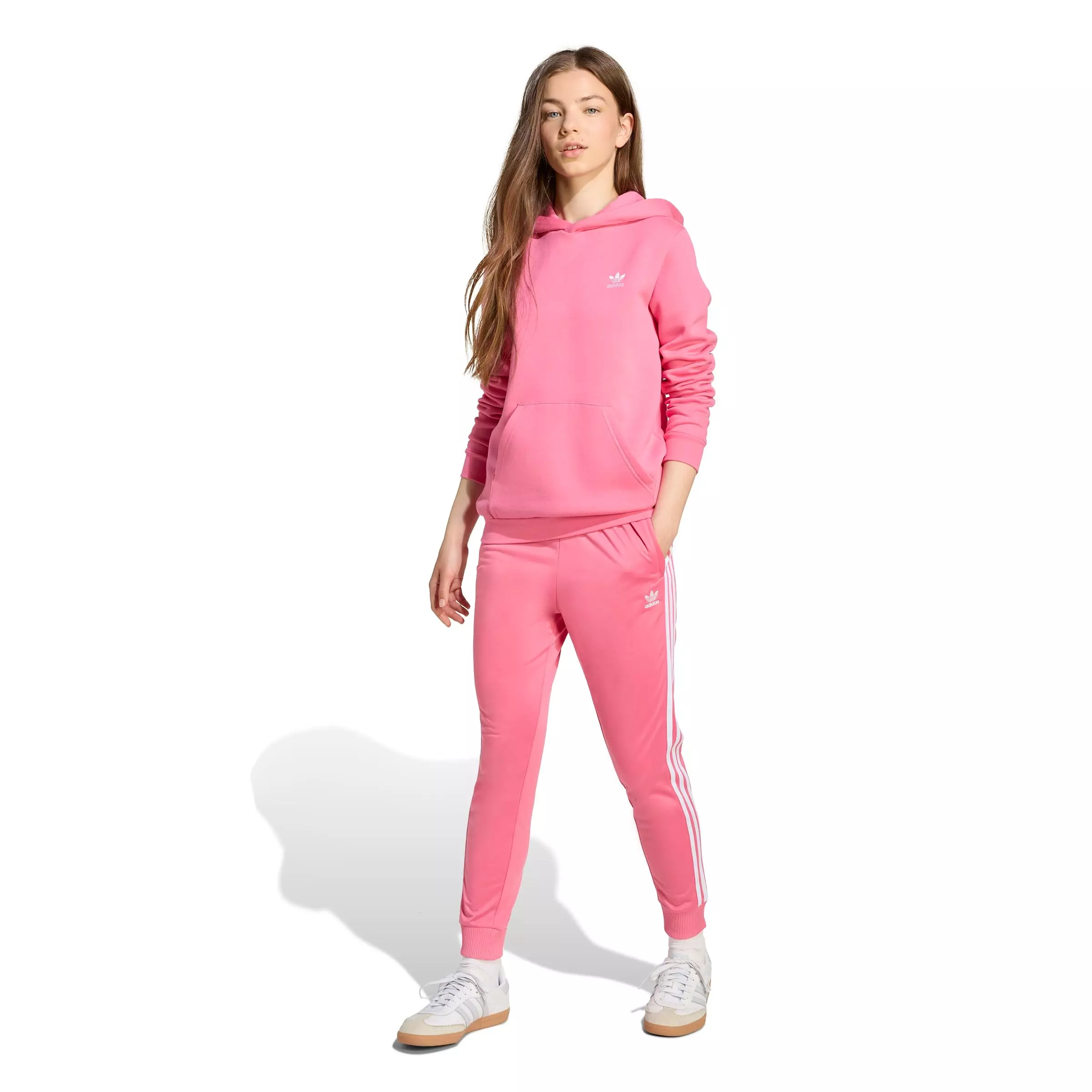 adidas Originals Big Kids' Essentials Hoodie -Pink - PINK