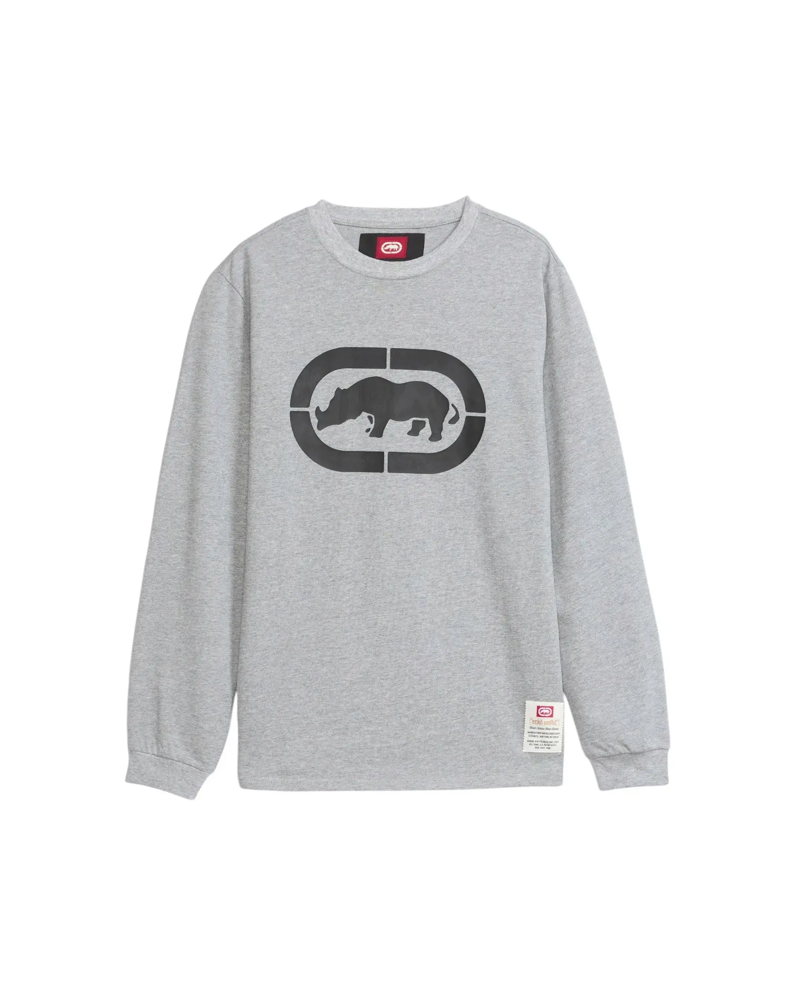 ecko unltd. Men's Classic Rhino Long Sleeve Tee - Grey - GREY