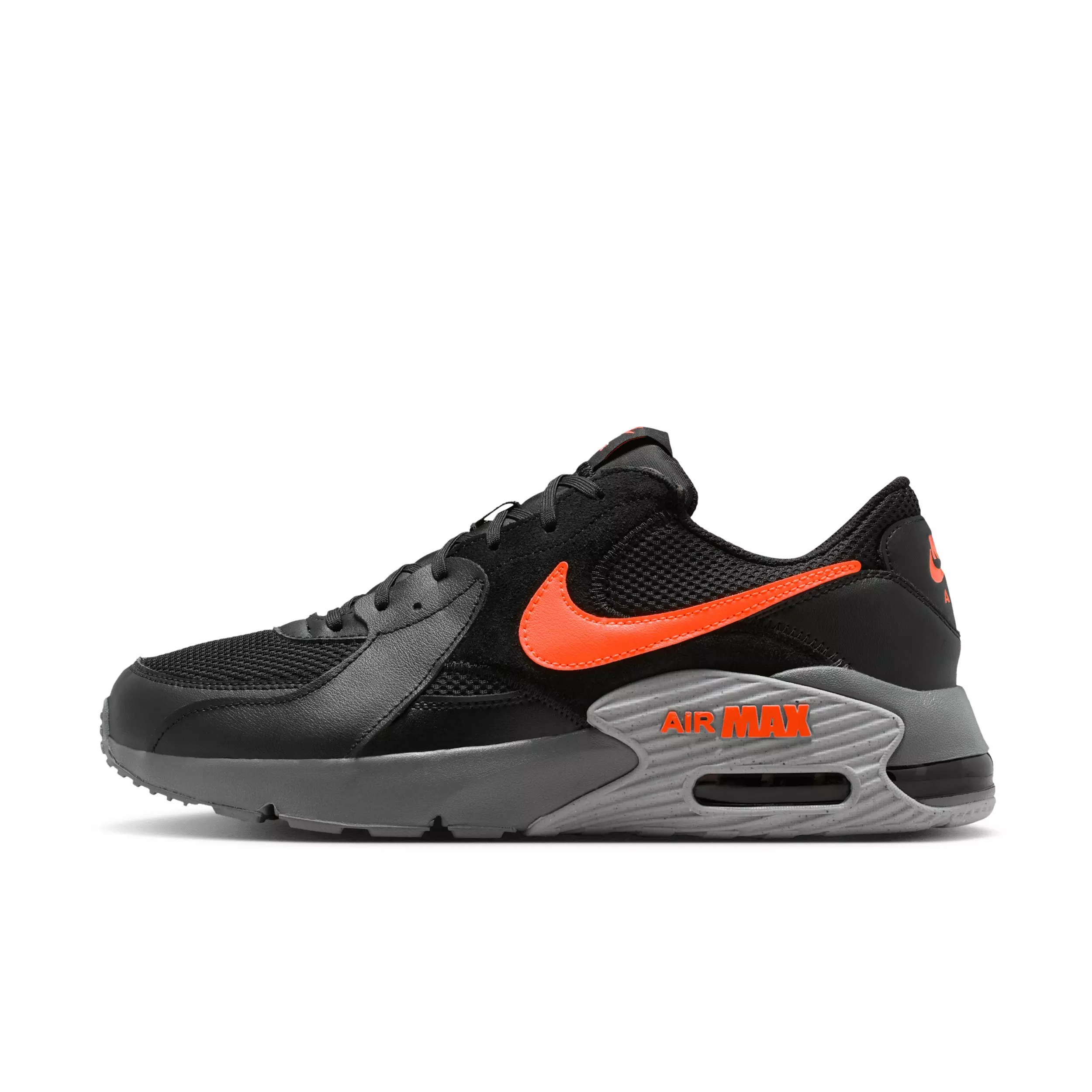 Nike Air Max Excee "Black/Smoke Grey/Light Smoke Grey/Hyper Crimson" Men's Shoe - BLACK/GREY/LT GREY/CRIMSON