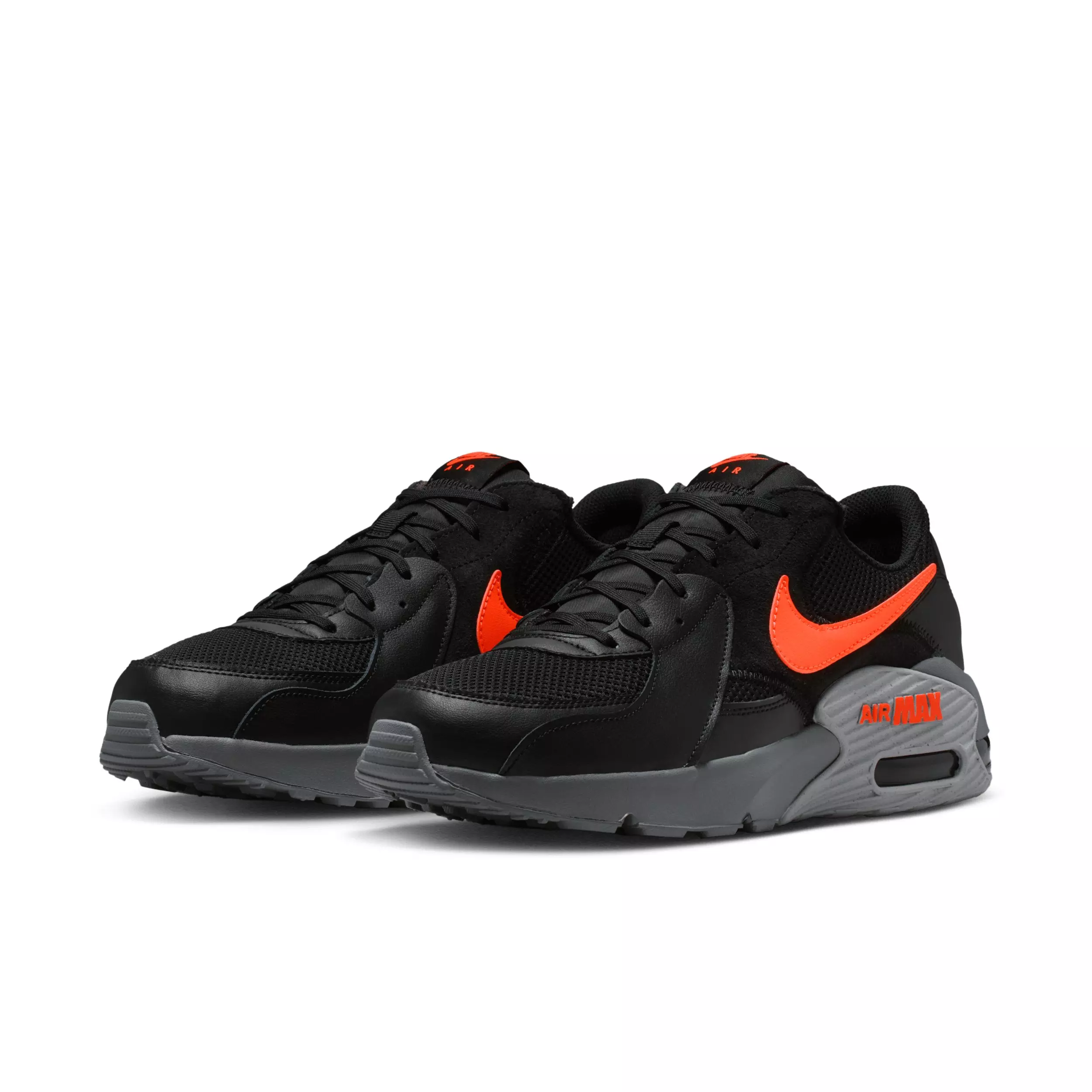 Nike Air Max Excee "Black/Smoke Grey/Light Smoke Grey/Hyper Crimson" Men's Shoe - BLACK/GREY/LT GREY/CRIMSON