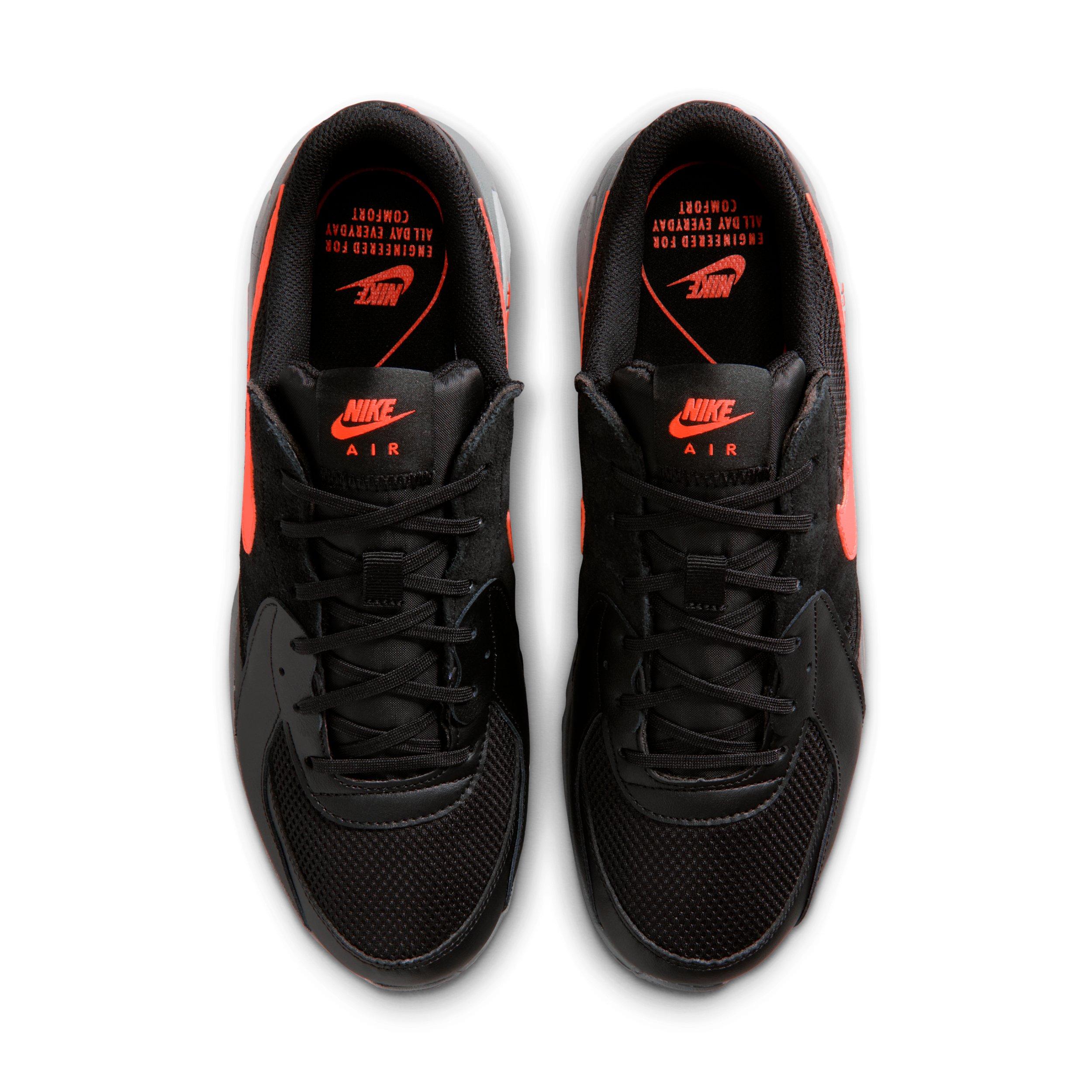 Nike Air Max Excee "Black/Smoke Grey/Light Smoke Grey/Hyper Crimson" Men's Shoe - BLACK/GREY/LT GREY/CRIMSON Thumbnail View 4