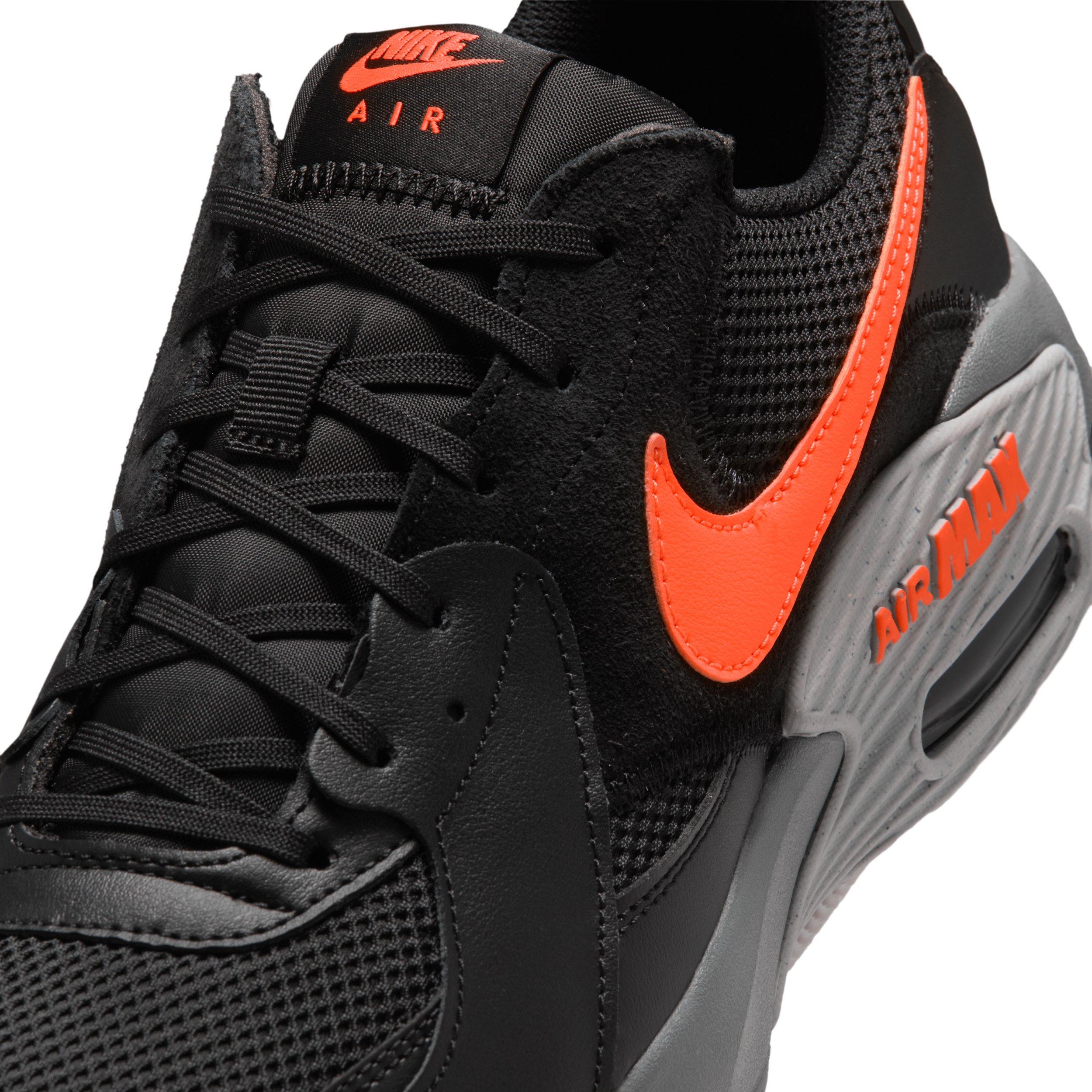 Nike Air Max Excee "Black/Smoke Grey/Light Smoke Grey/Hyper Crimson" Men's Shoe - BLACK/GREY/LT GREY/CRIMSON Thumbnail View 7