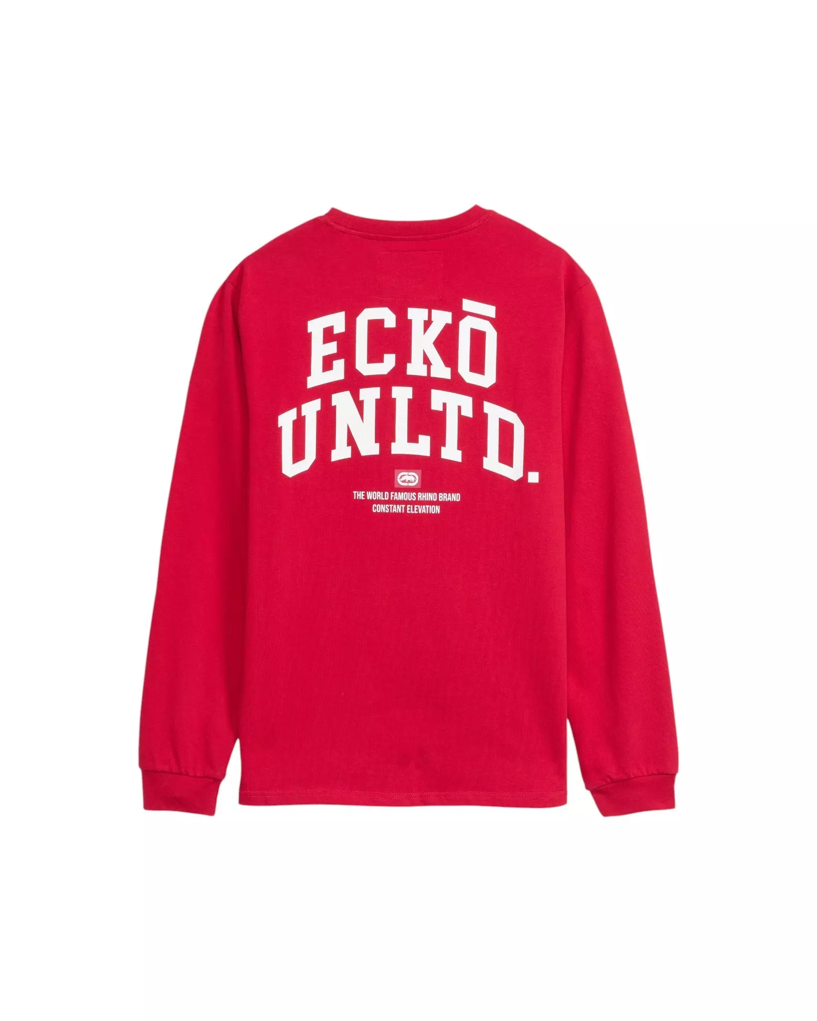 ecko unltd. Men's Classic Rhino Long Sleeve Tee - Red - RED