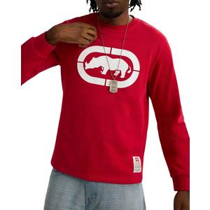 ecko unltd. Men's Classic Rhino Long Sleeve Tee - Red - RED