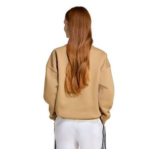 adidas Originals Big Girl's Essential Boyfriend Crew Sweatshirt -Beige
