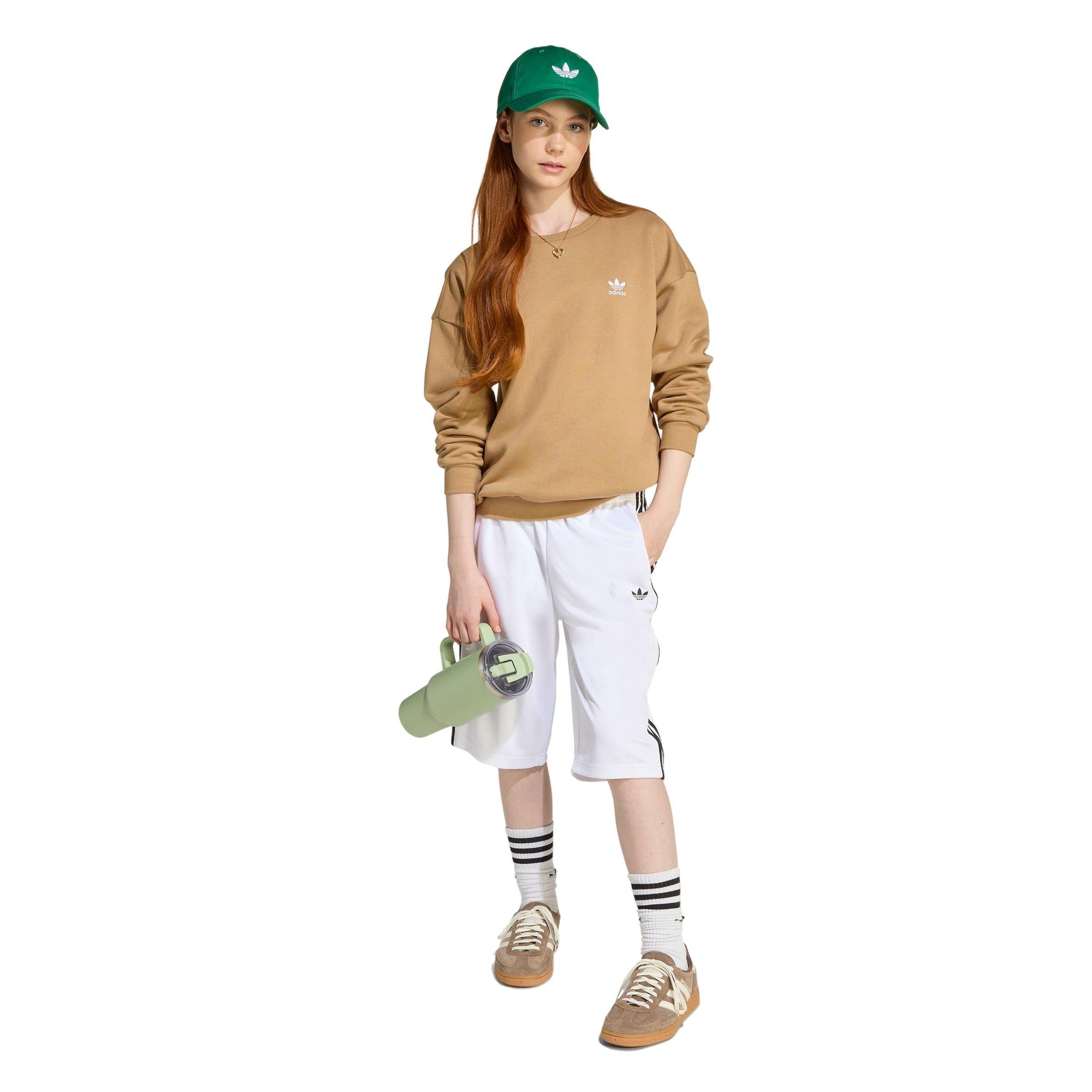 adidas Originals Essential Boyfriend Crew Big Girls' Beige Sweatshirt