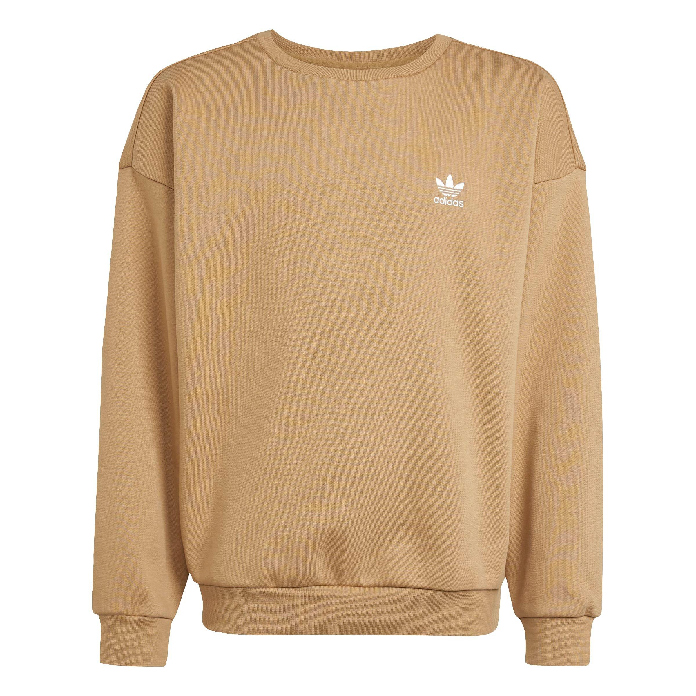 adidas Originals Essential Boyfriend Crew Big Girls' Beige Sweatshirt
