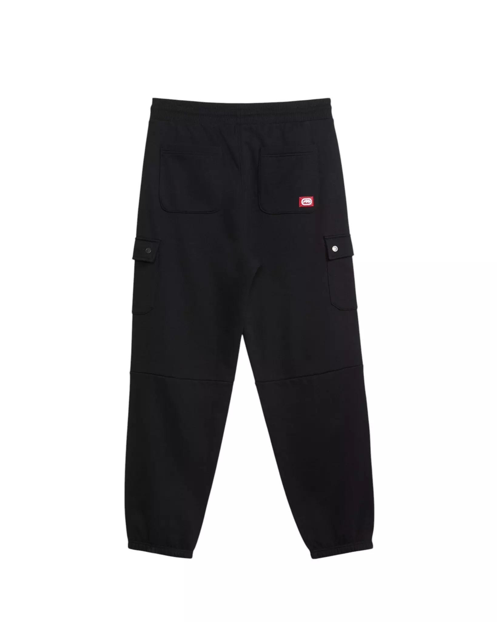ecko unltd. Men's Cargo Pocket Fleece Baggy Pant - Black - BLACK