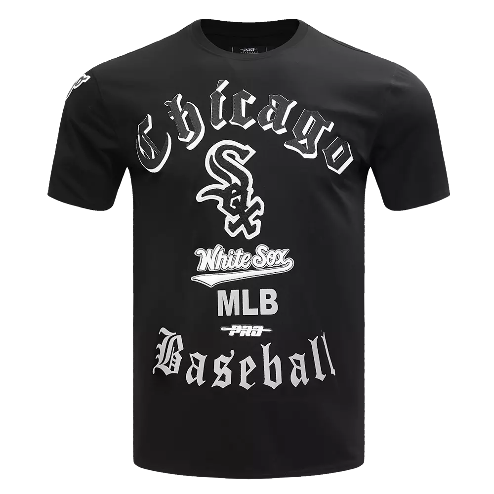 Pro Standard Men's MLB Chicago White Sox Old English Tee -Black - BLACK