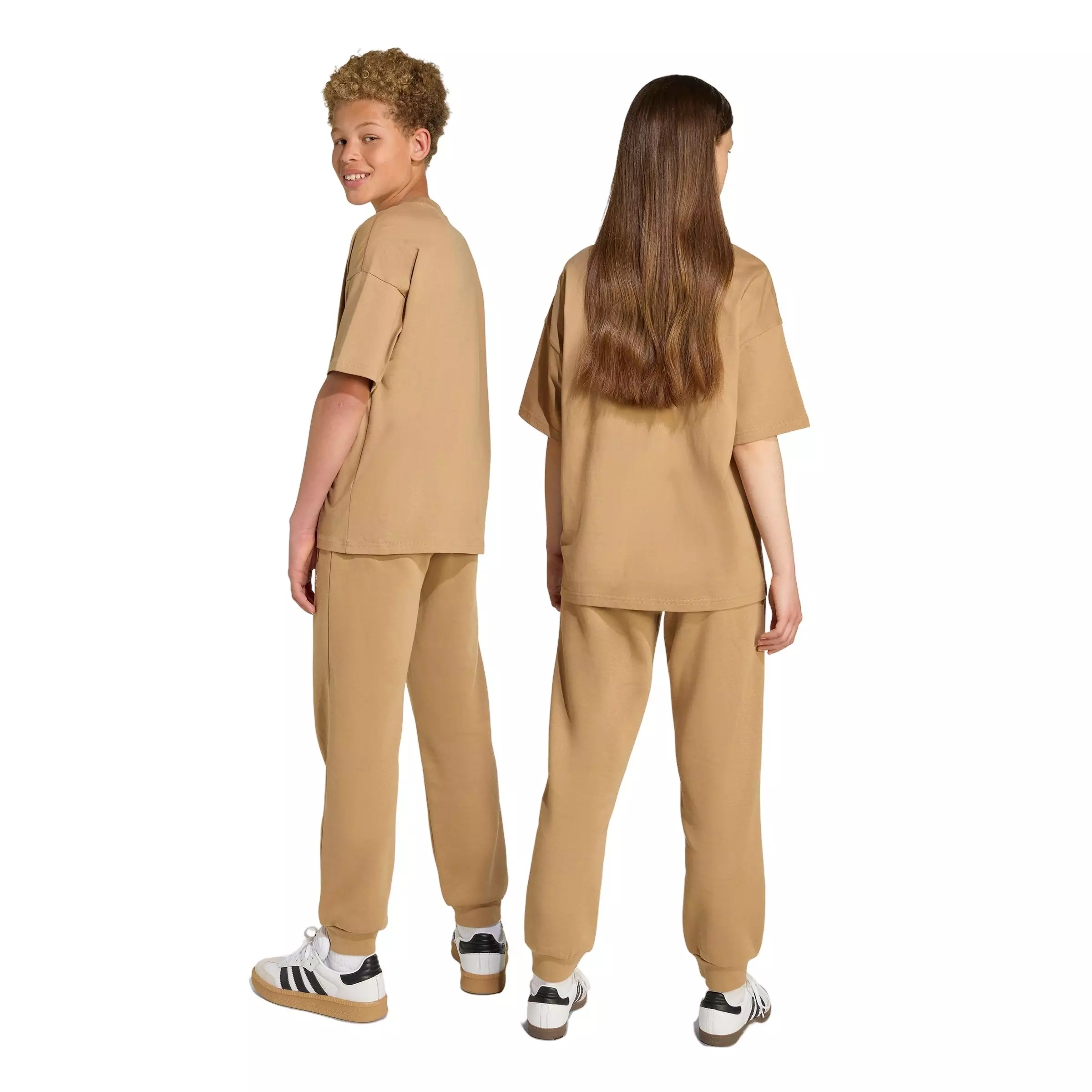 adidas Originals Big Kids' Essential Boyfriend Pants -Beige - BEIGE