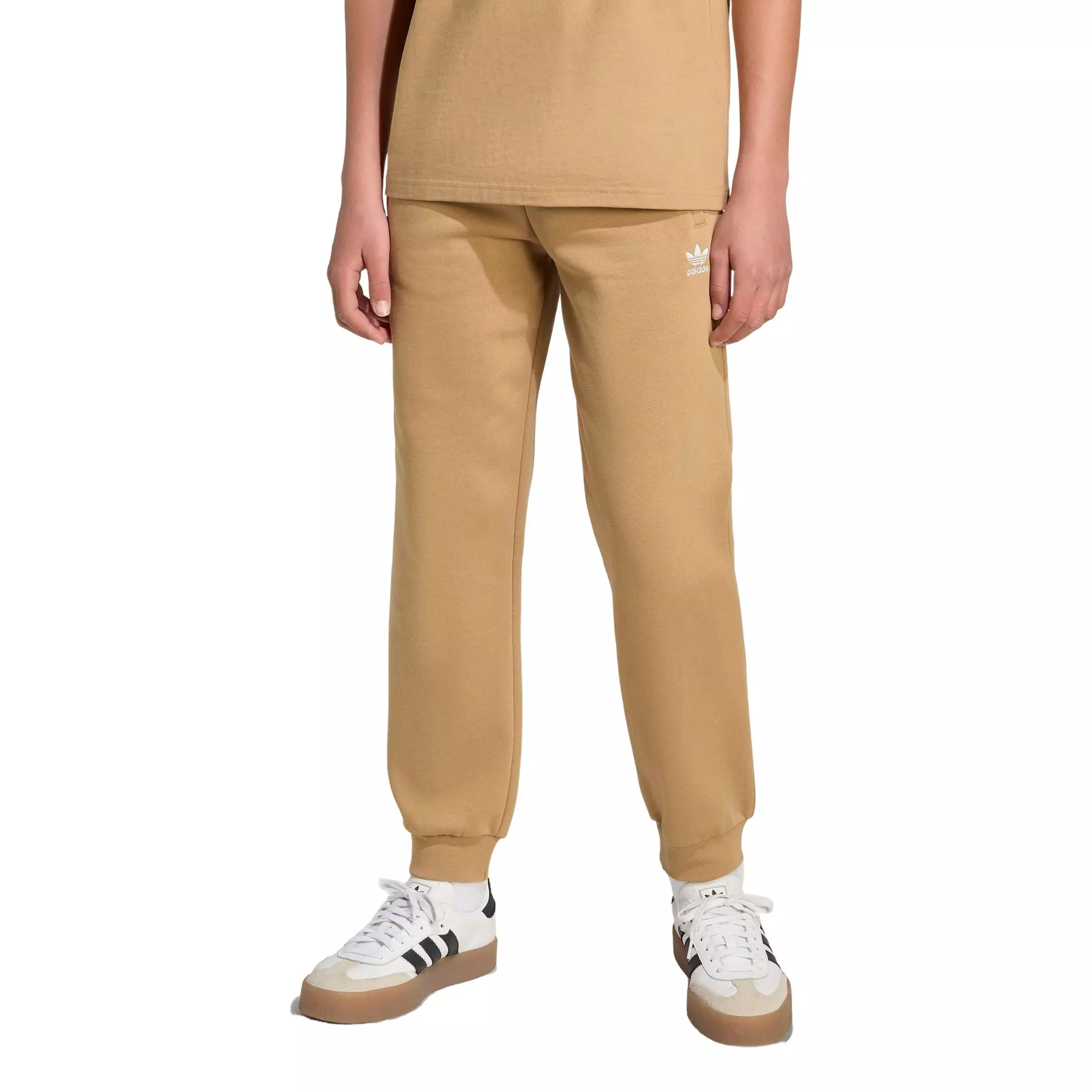 adidas Originals Big Kids' Essential Boyfriend Pants -Beige - BEIGE