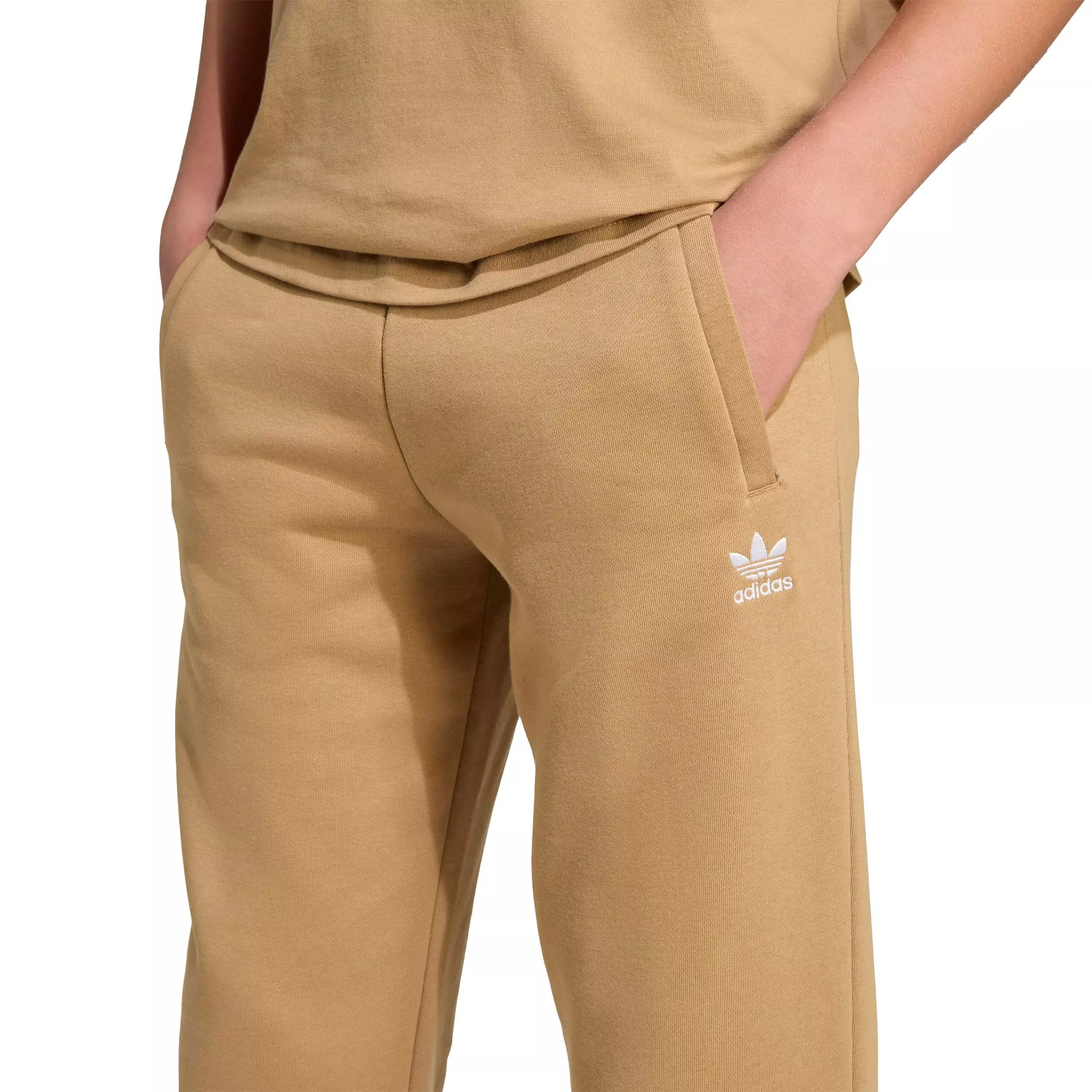 adidas Originals Big Kids' Essential Boyfriend Pants -Beige - BEIGE