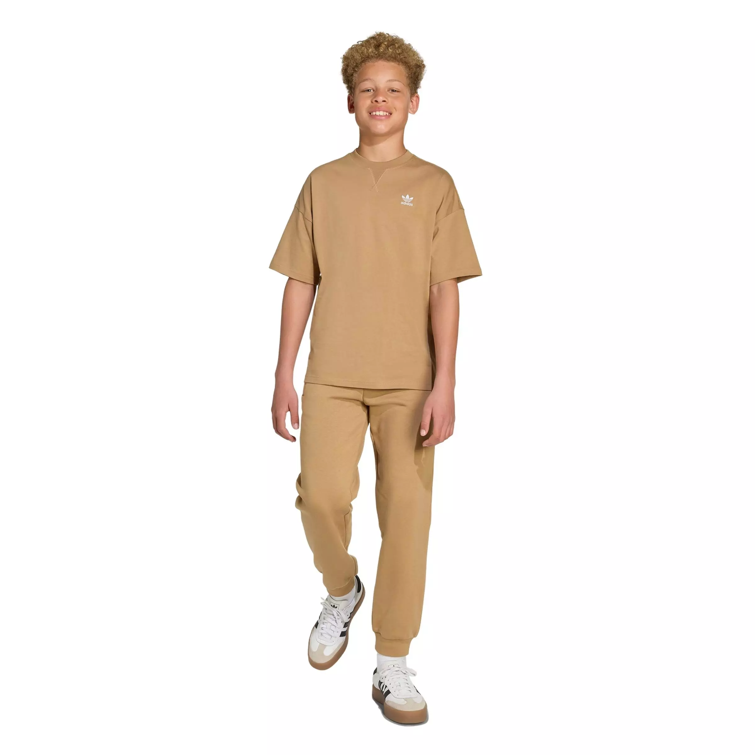 adidas Originals Big Kids' Essential Boyfriend Pants -Beige - BEIGE