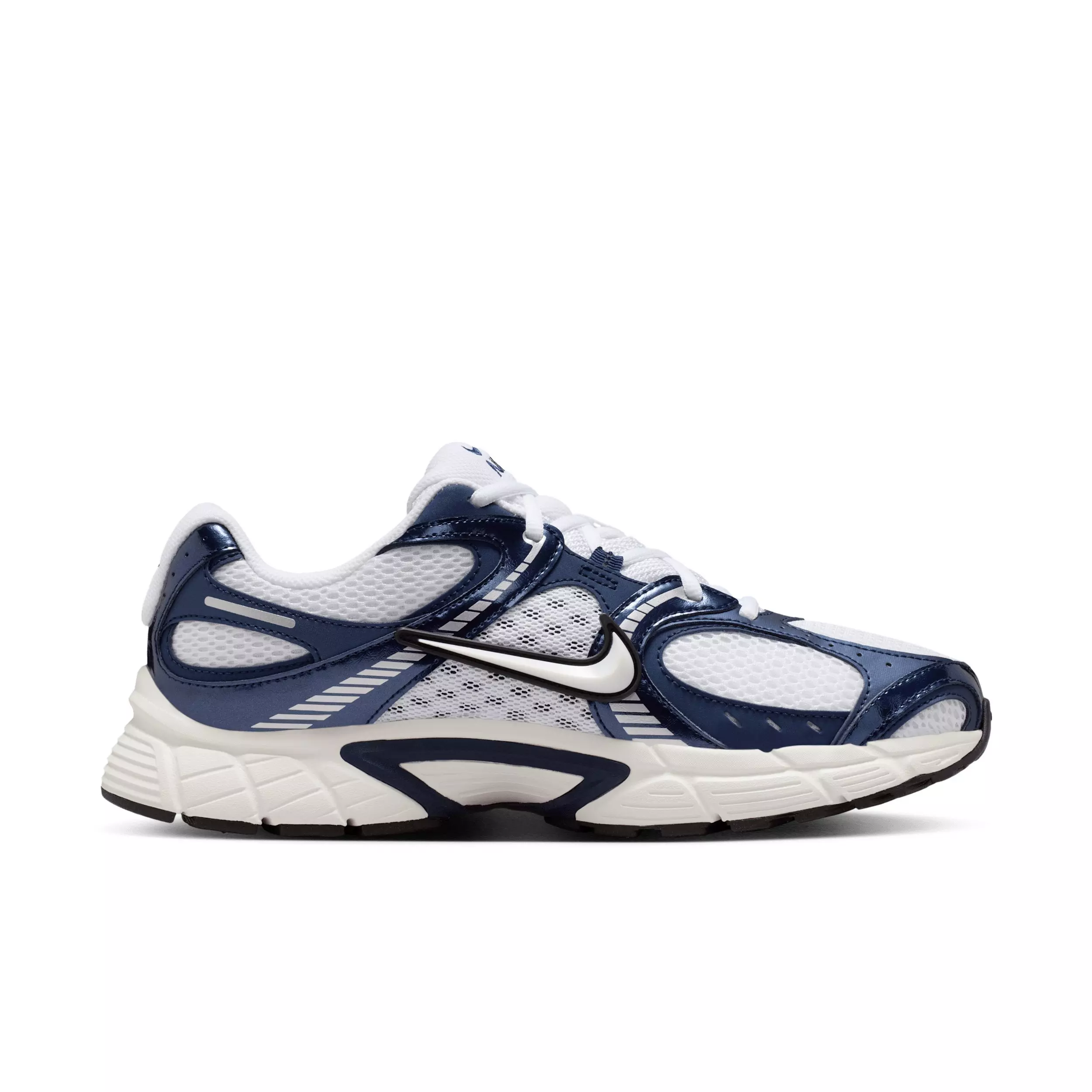 Nike V5 RNR "White/Midnight Navy/Metallic Silver/White" Men's Shoe - WHITE/NAVY/SILVER/WHITE