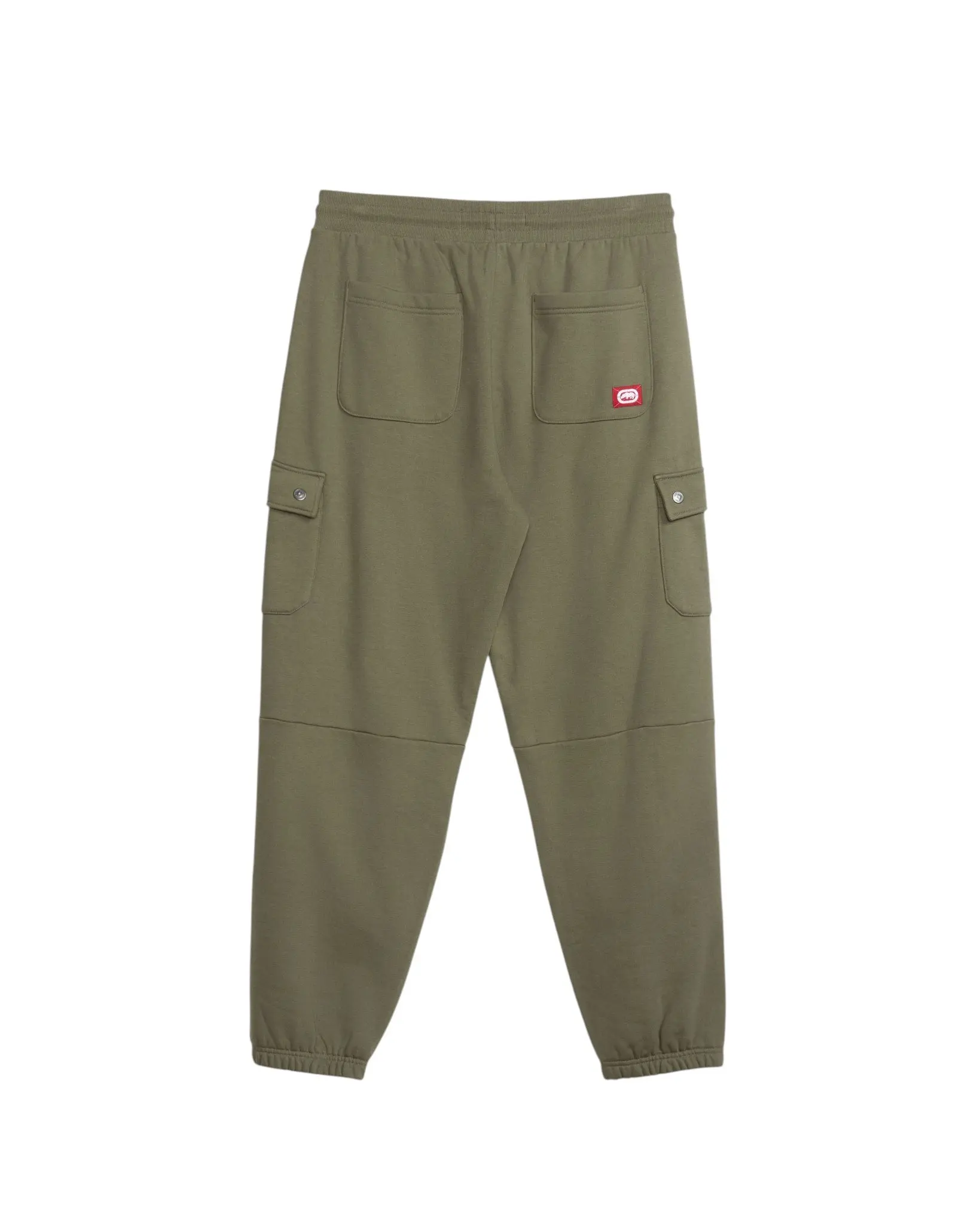 ecko unltd. Men's Cargo Pocket Fleece Baggy Pant - Olive - OLIVE