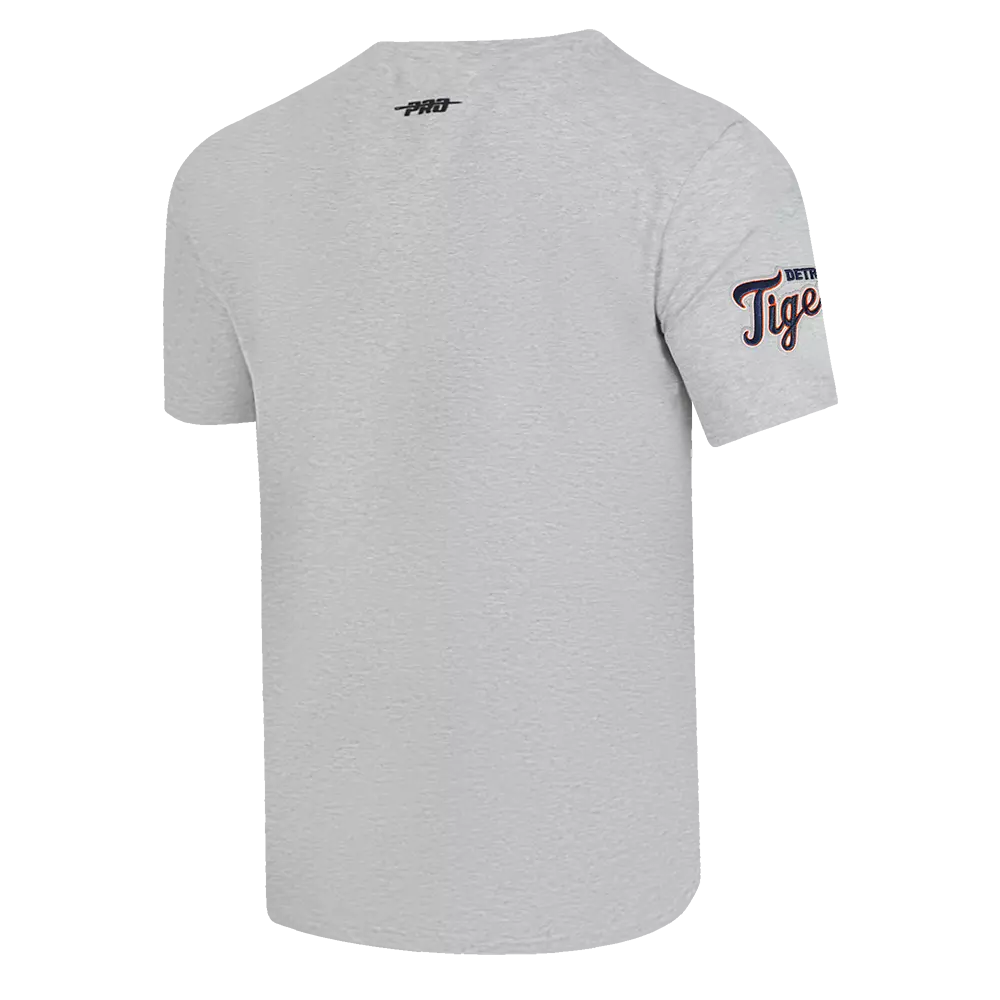 Pro Standard Men's MLB Detroit Tigers Old English Tee -Grey - GREY