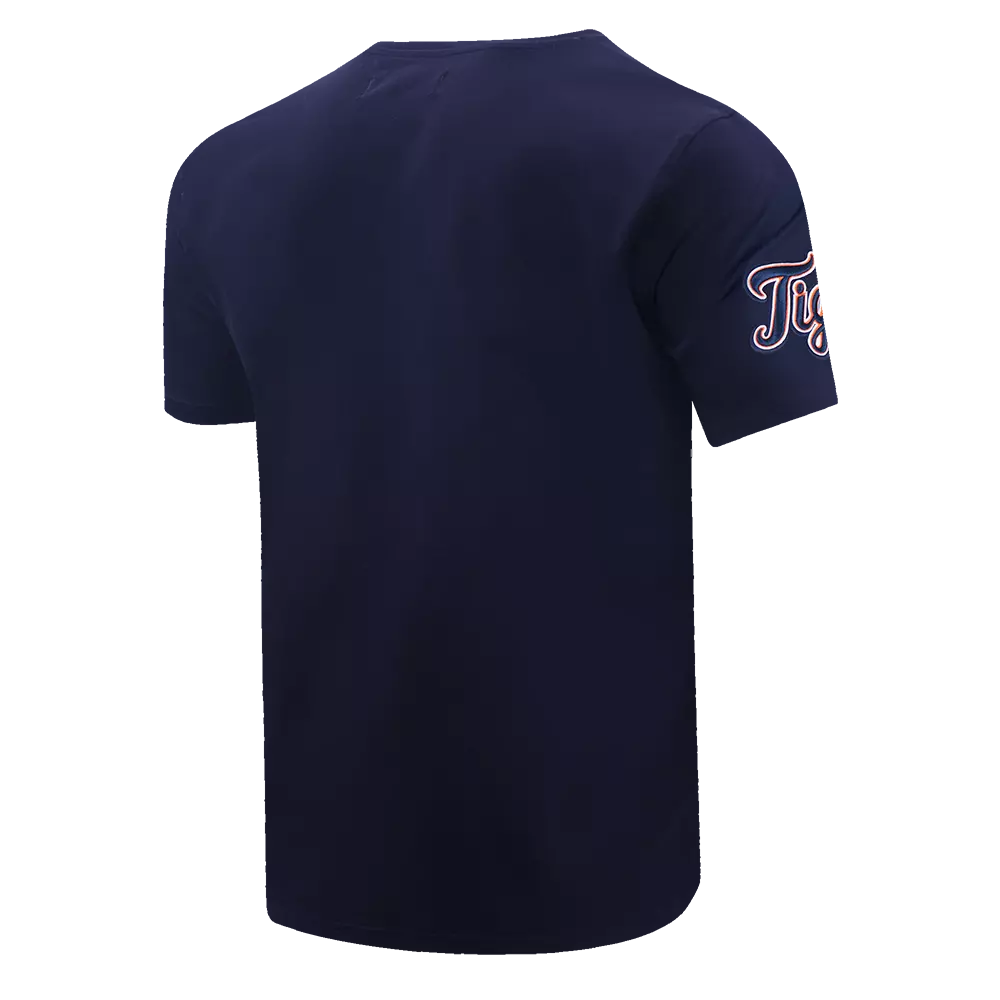 Pro Standard Men's MLB Detroit Tigers Old English Tee - Navy - NAVY