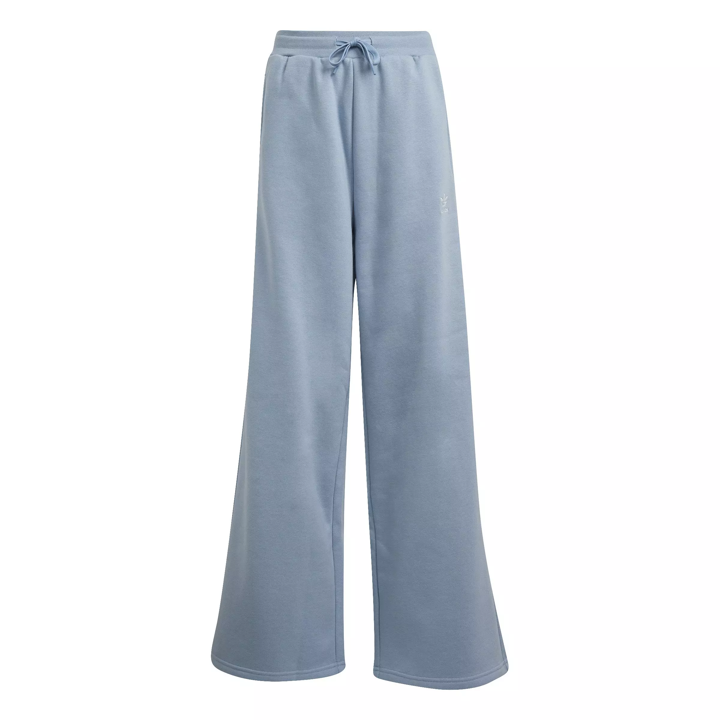 adidas Originals Big Girls' Essential Wide Leg Pants -Tactile Blue - TACTILE BLUE