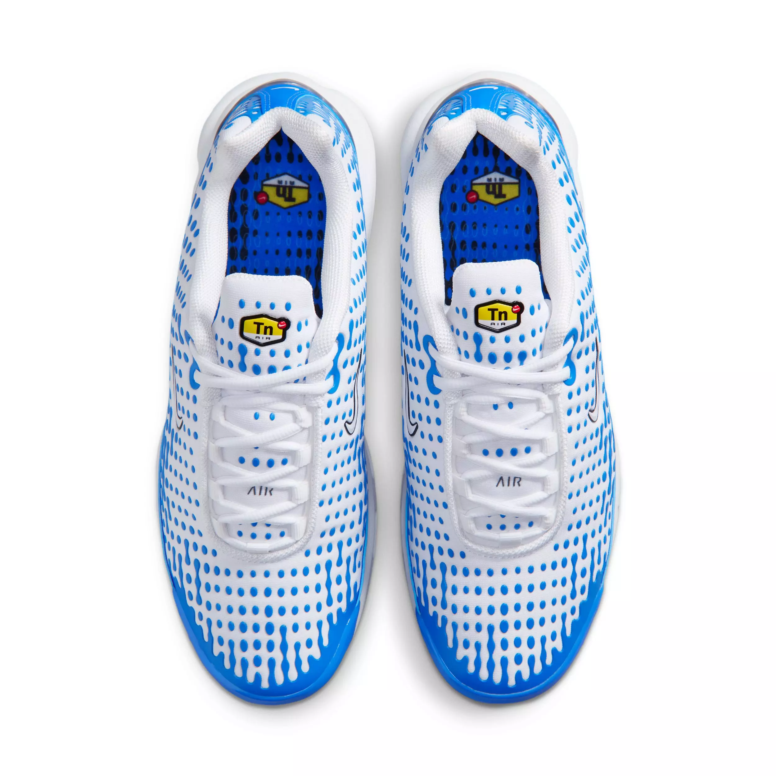 Nike Air Max Plus VII "White/Blue Crystal/Metallic Silver/White" Men's Shoe - WHITE/BLUE/SILVER/WHITE