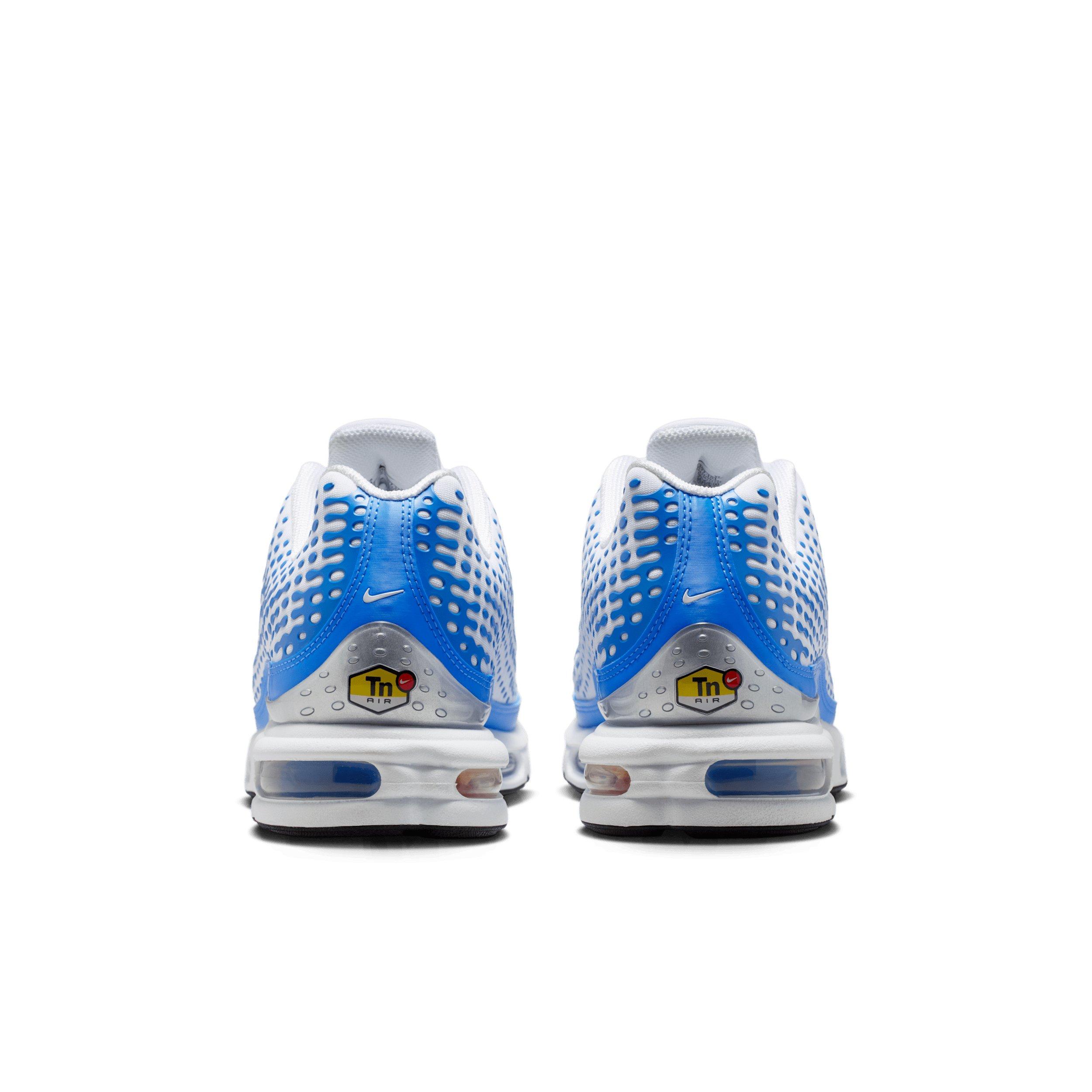 Nike Air Max Plus VII "White/Blue Crystal/Metallic Silver/White" Men's Shoe - WHITE/BLUE/SILVER/WHITE Thumbnail View 5