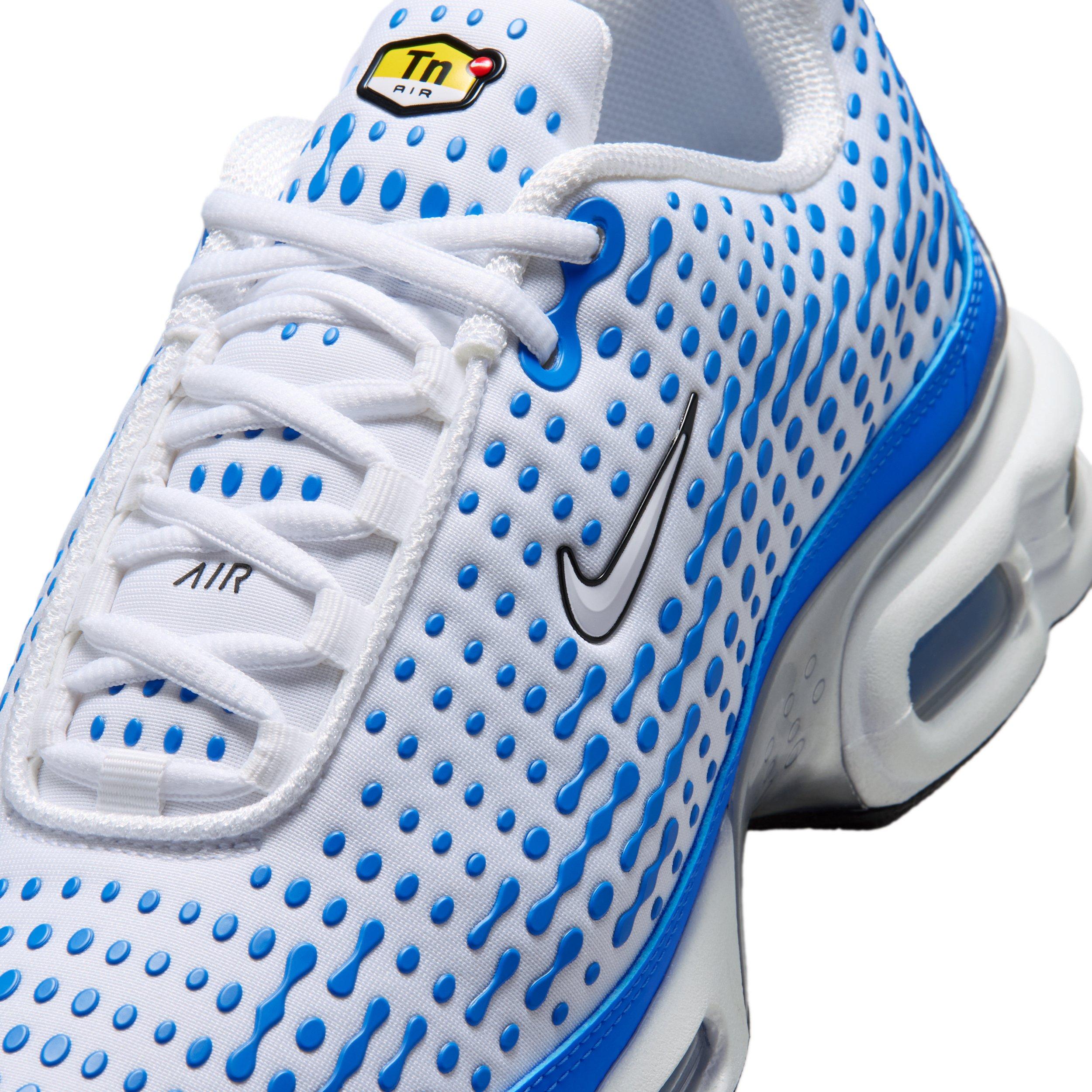 Nike Air Max Plus VII "White/Blue Crystal/Metallic Silver/White" Men's Shoe - WHITE/BLUE/SILVER/WHITE Thumbnail View 7